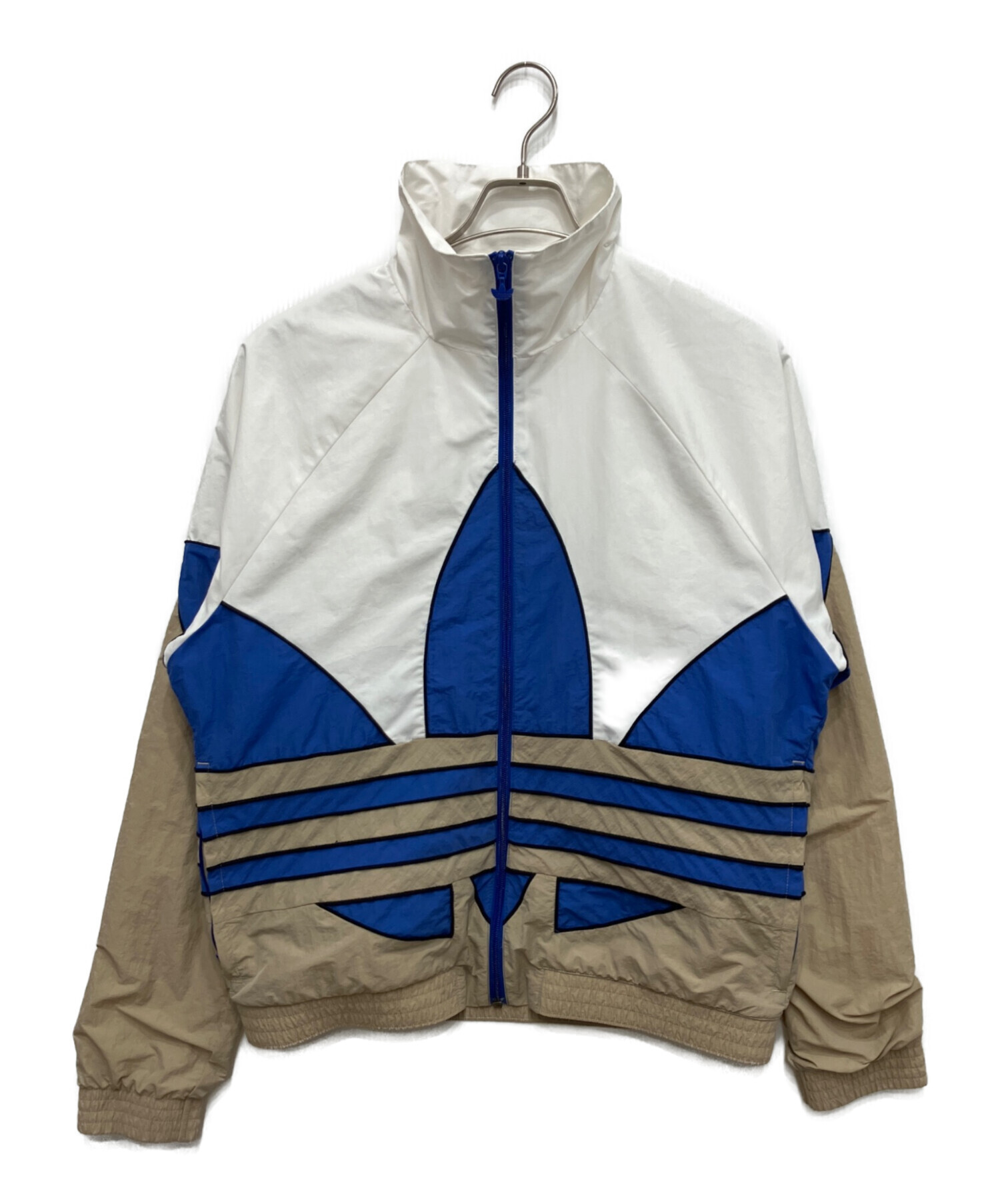 【希少サイズ・好配色 】アディダス ビッグトレフォイル ウーブン ジャケット 中古・古着通販】adidas (アディダス) ビッグトレフォイルウーブン