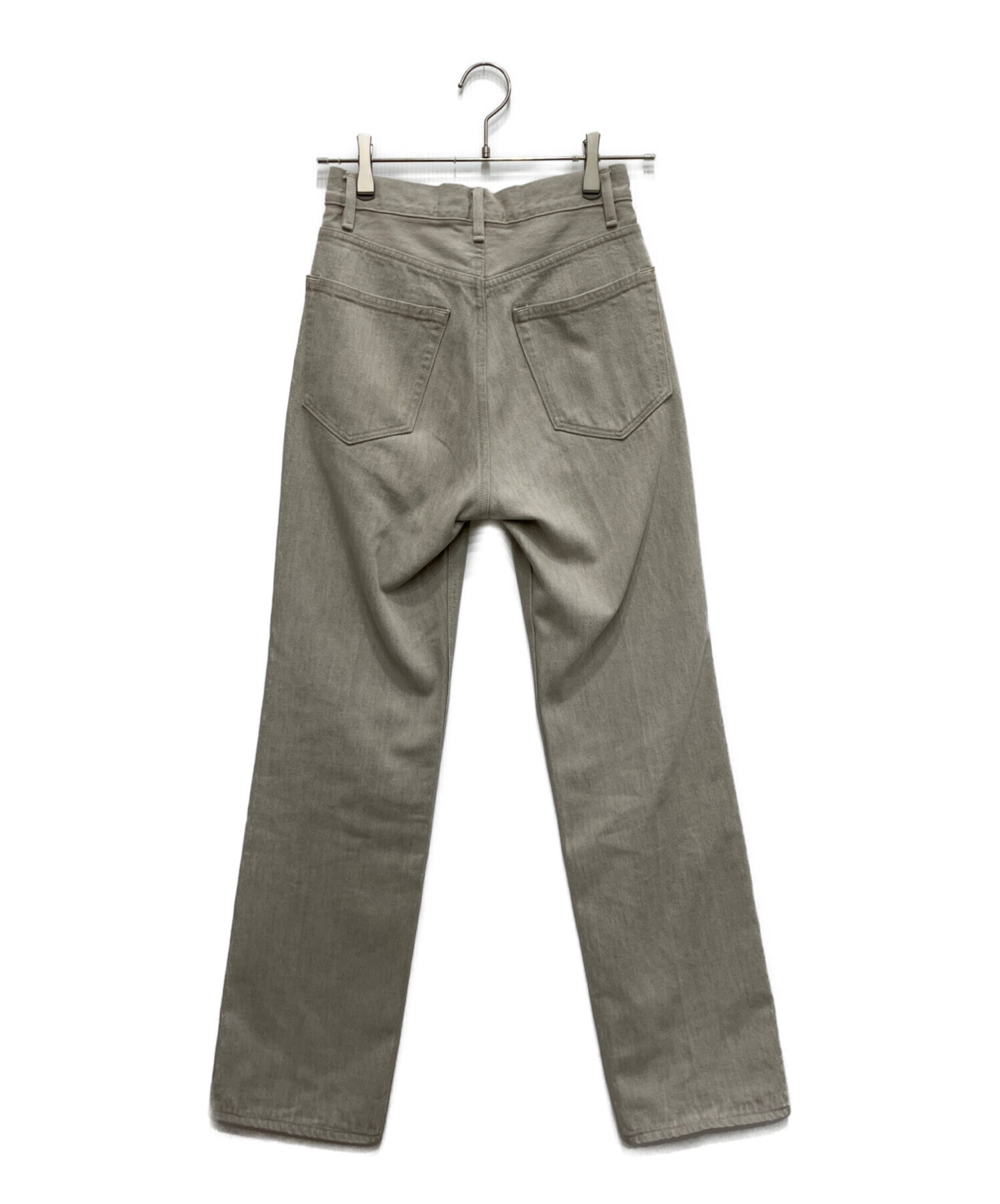 古着 AURALEE クリーム 4 中古・古着通販】AURALEE (オーラリー) FADED HARD TWIST BROWN DENIM