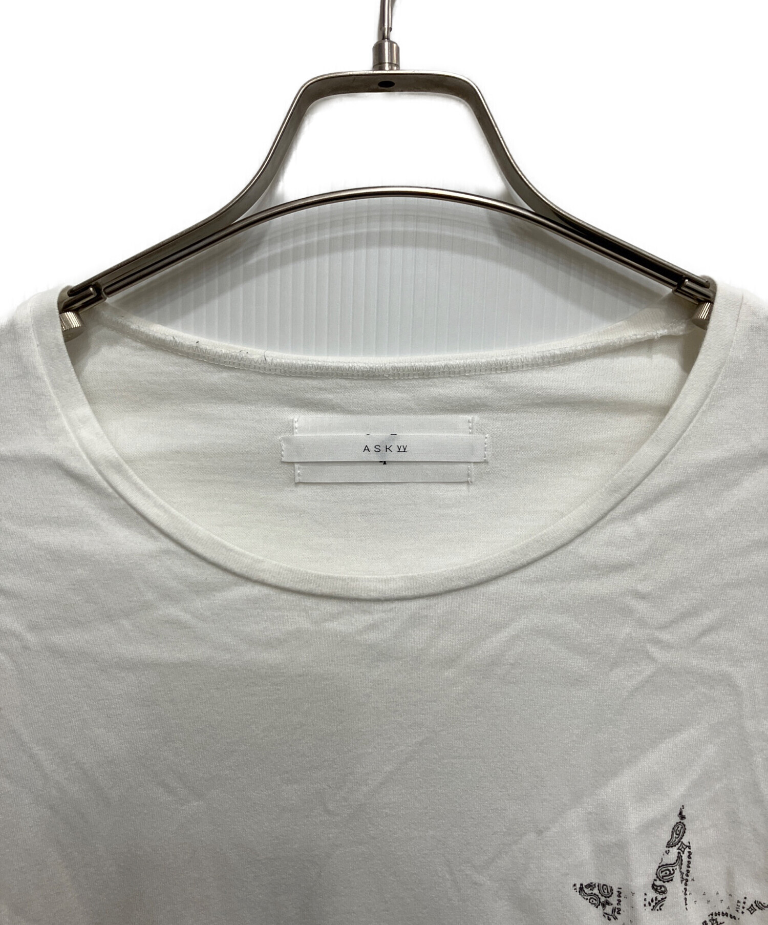 中古・古着通販】ASKYY (アスキー) ロングスリーブカットソー ホワイト