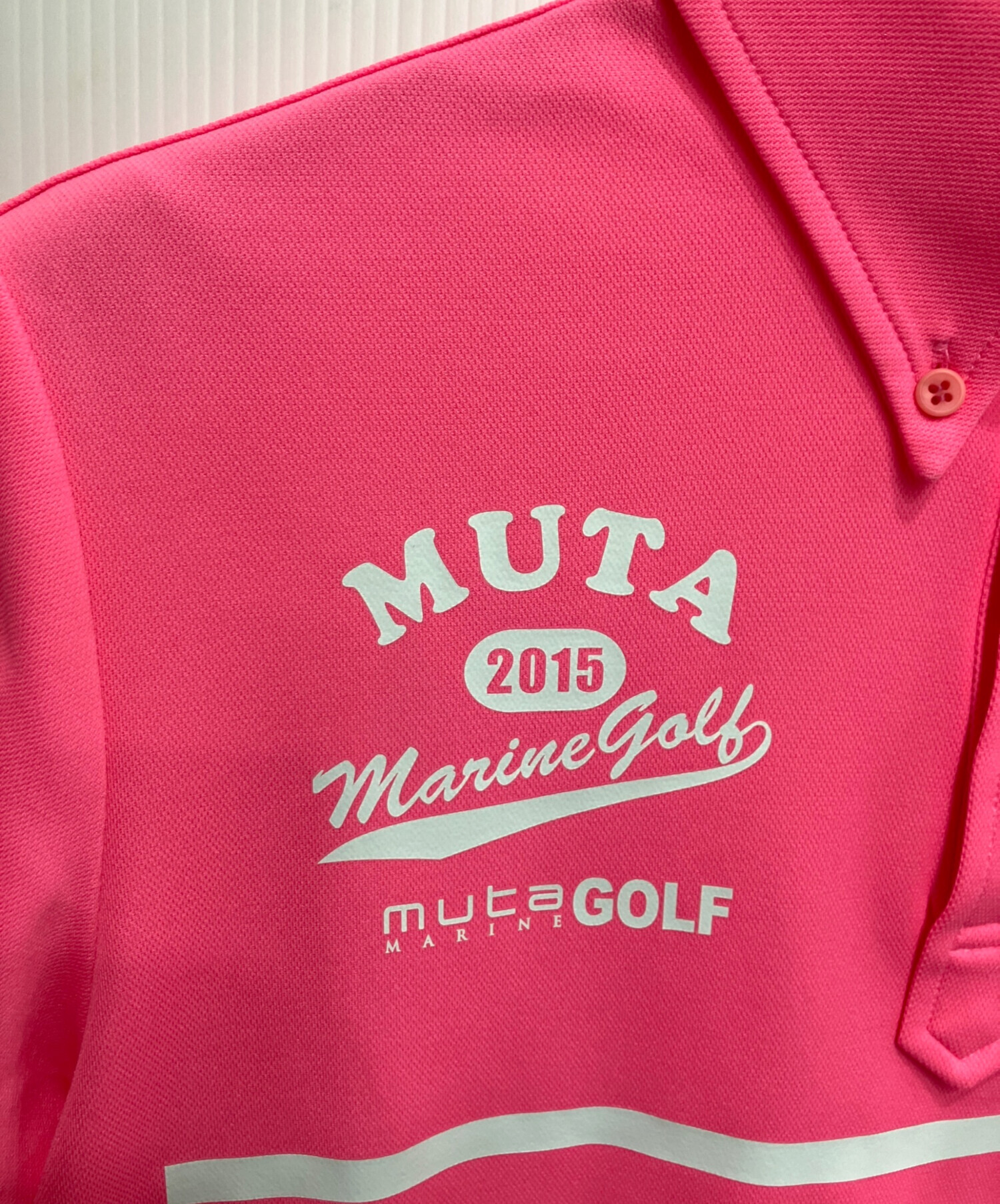 中古・古着通販】muta MARINE (ムータマリン) 半袖ポロシャツ ピンク
