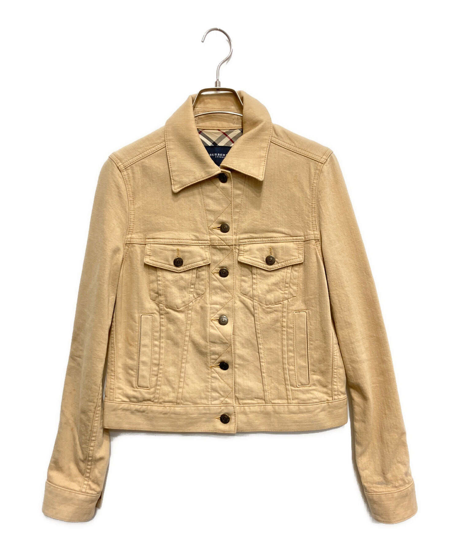 よしやん美品BURBERRY LONDON デニムジャケット38 中古・古着通販】BURBERRY LONDON (バーバリーロンドン) デニム