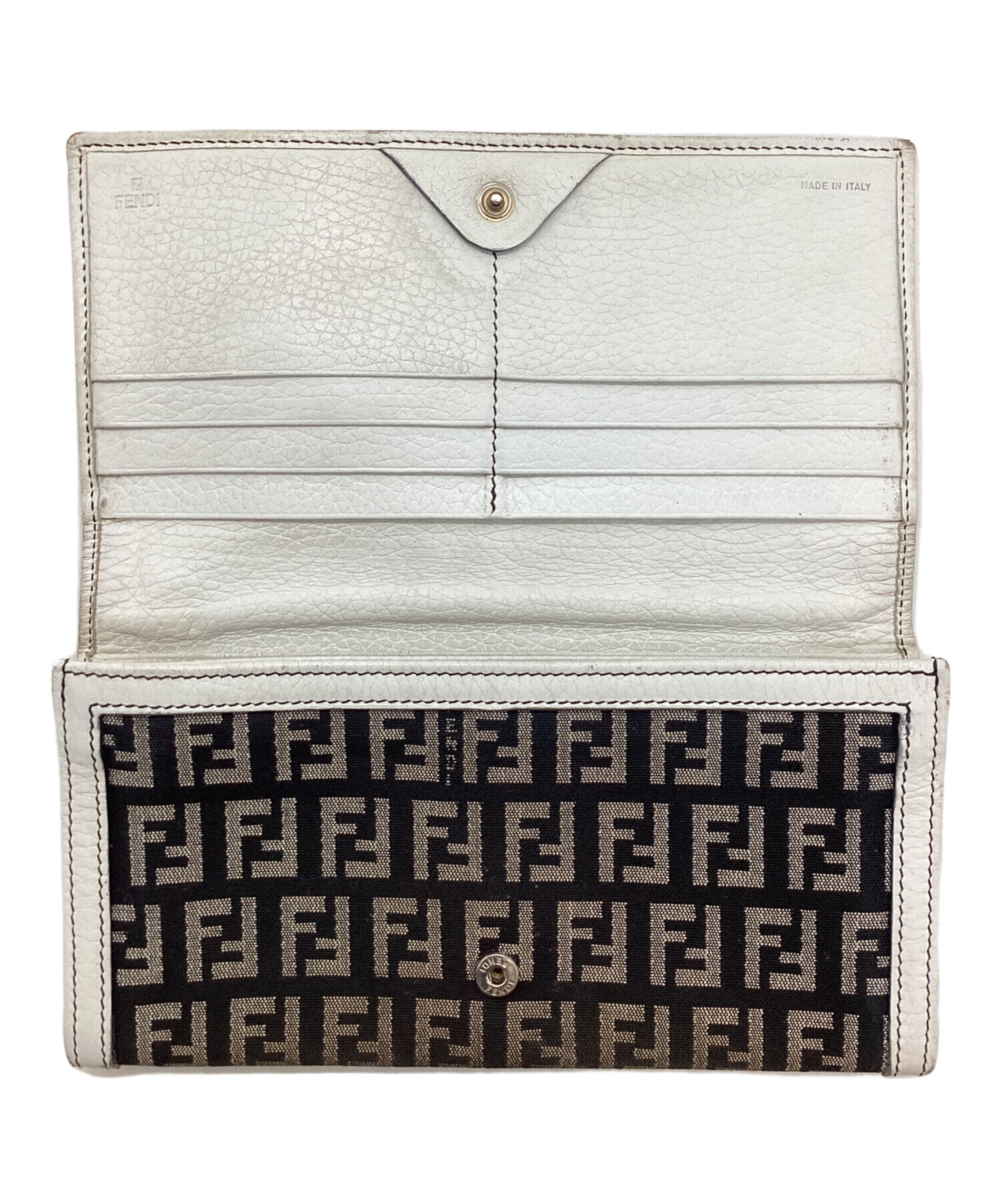 中古・古着通販】FENDI (フェンディ) ズッキーノホワイトレザー