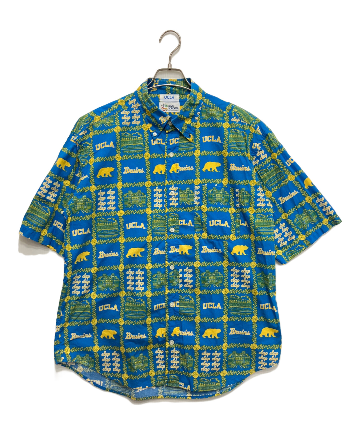 ひ*ー様 Reyn Spooner UCLA 半袖アロハシャツ L 中古・古着通販】reyn spooner (レイン スプナー) UCLA (ユーシー
