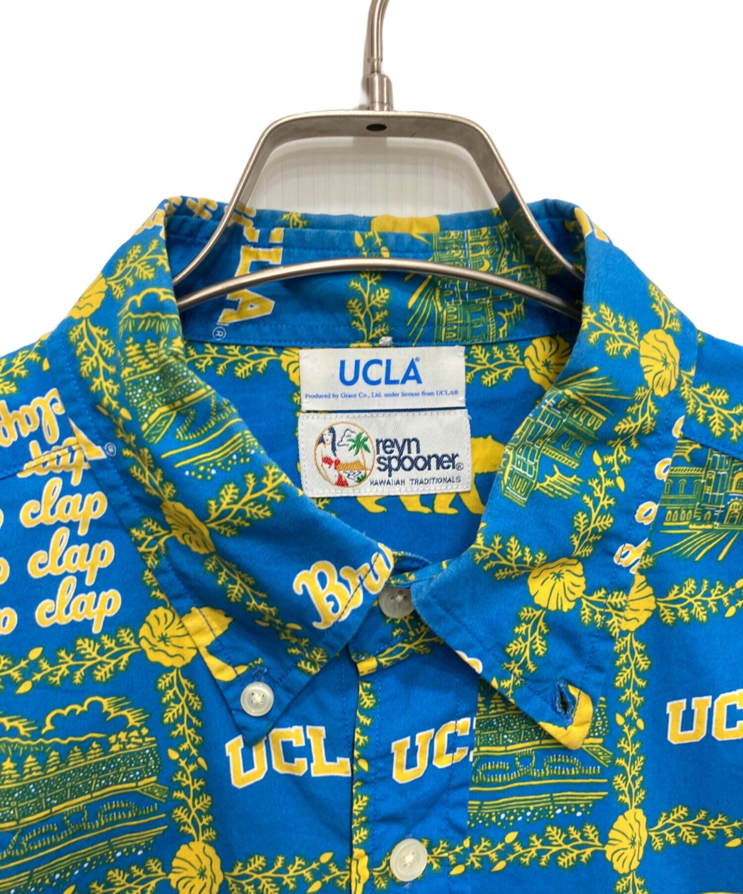 ひ*ー様 Reyn Spooner UCLA 半袖アロハシャツ L 中古・古着通販】reyn spooner (レイン スプナー) UCLA (ユーシー