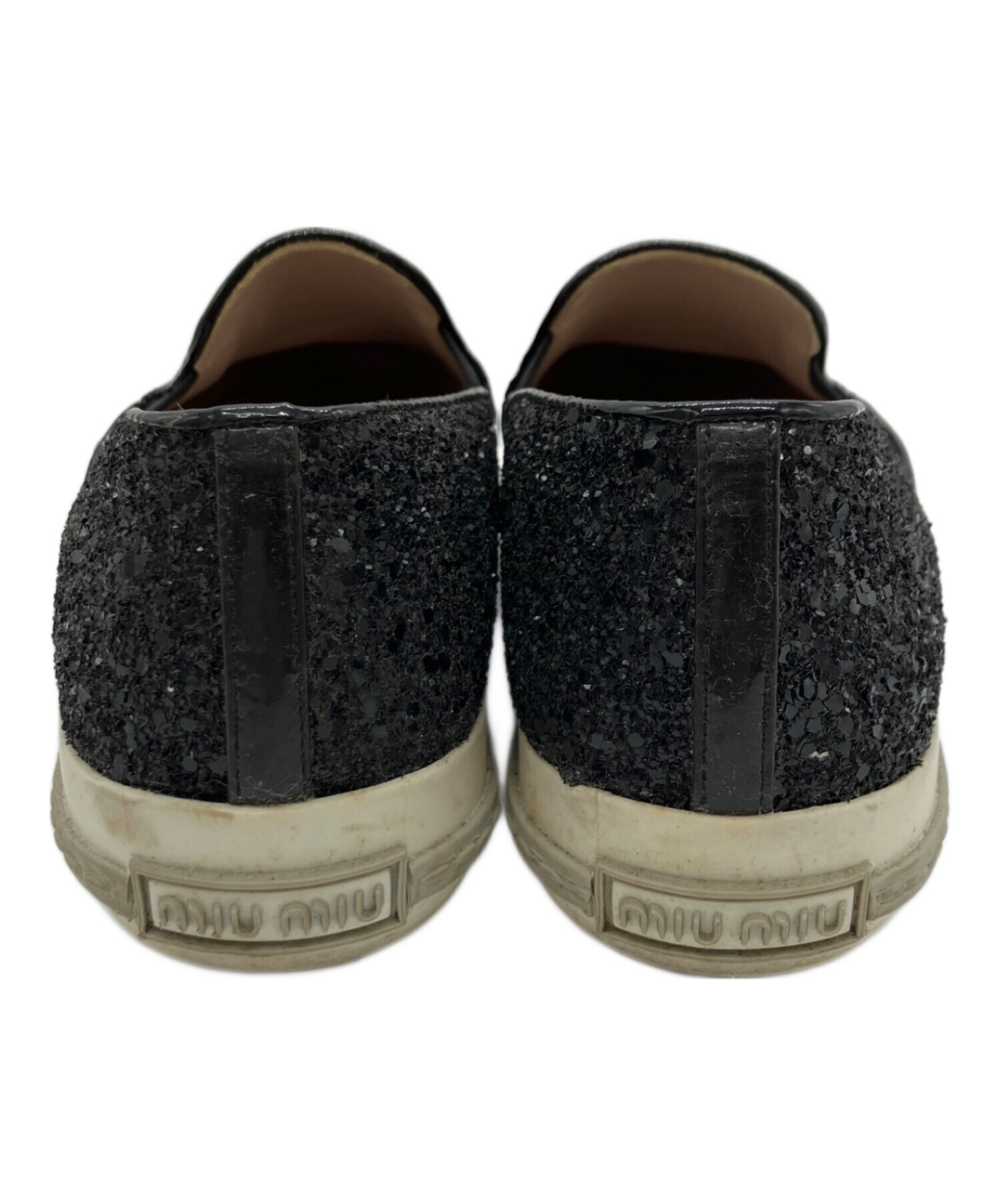 中古・古着通販】MIU MIU (ミュウミュウ) グリッタースリッポン