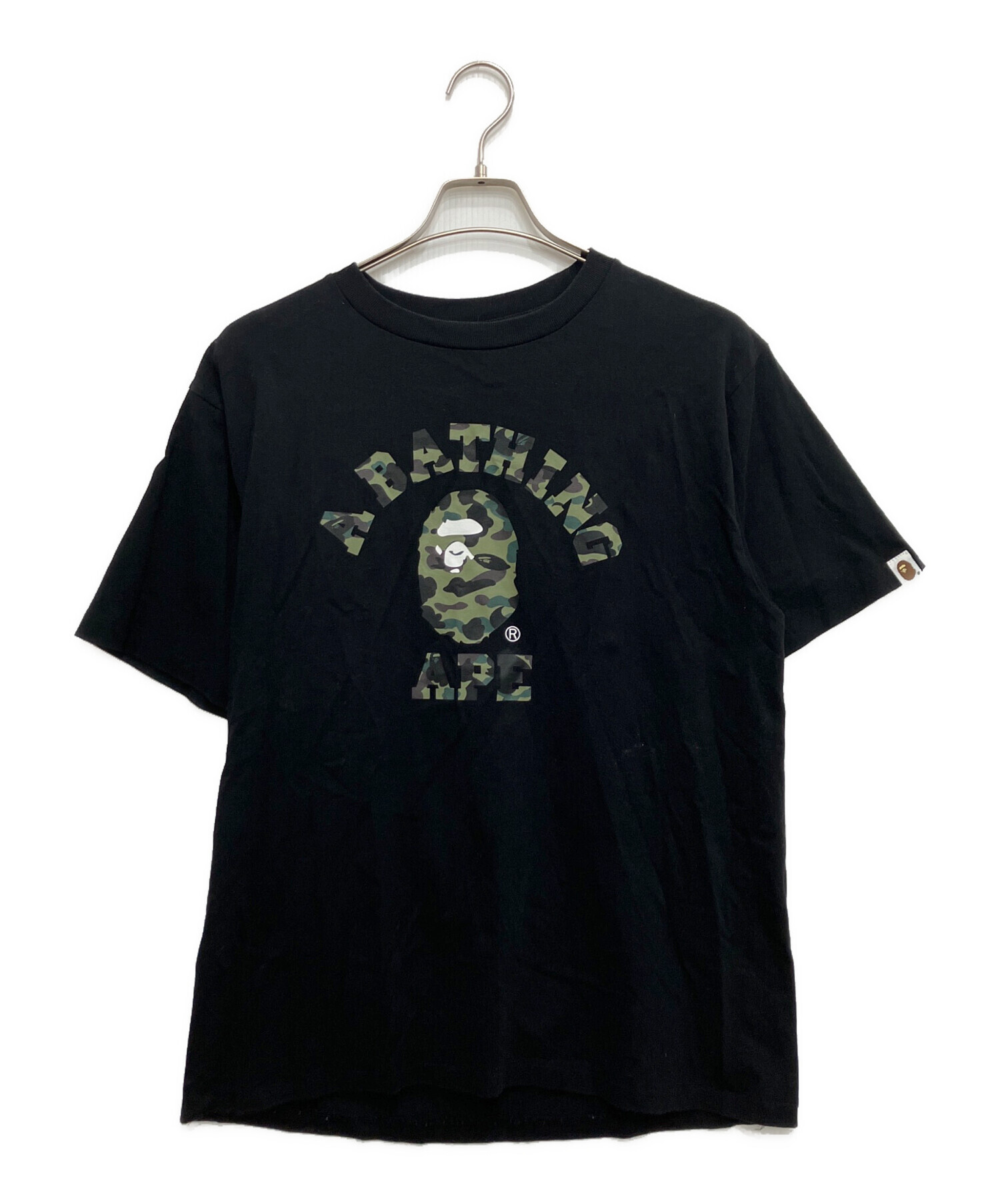 A BATHING APE アベイシングエイプ Tシャツ 黒 【ショッパー付き】 A