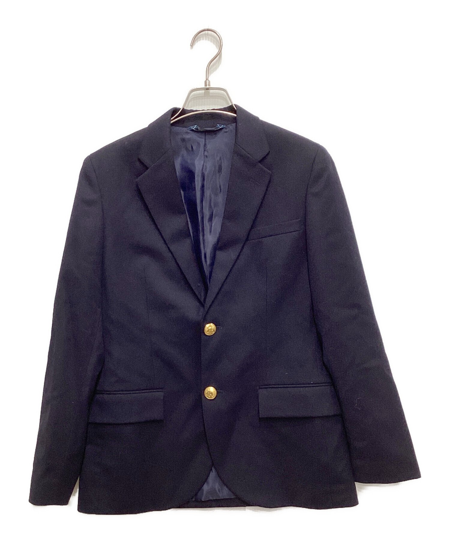 ローレンラルフローレン　近年　コットンブレンドブレザー　　ロゴ金具　ネイビー 中古・古着通販】POLO RALPH LAUREN (ポロ・ラルフローレン) 金釦