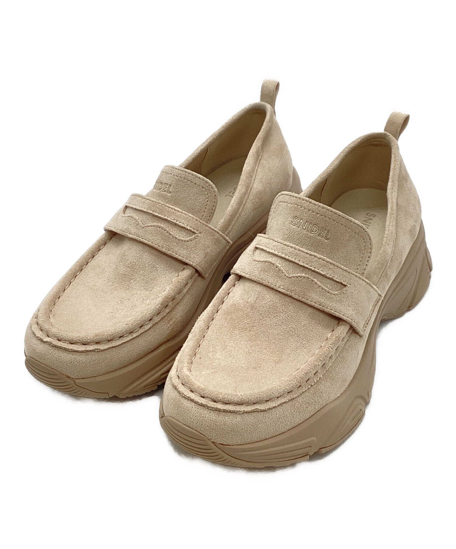 SNIDEL ヒールローファーサボ　ブラウン ミュール 23.5 中古・古着通販】Snidel (スナイデル) ローファー ブラウン サイズ