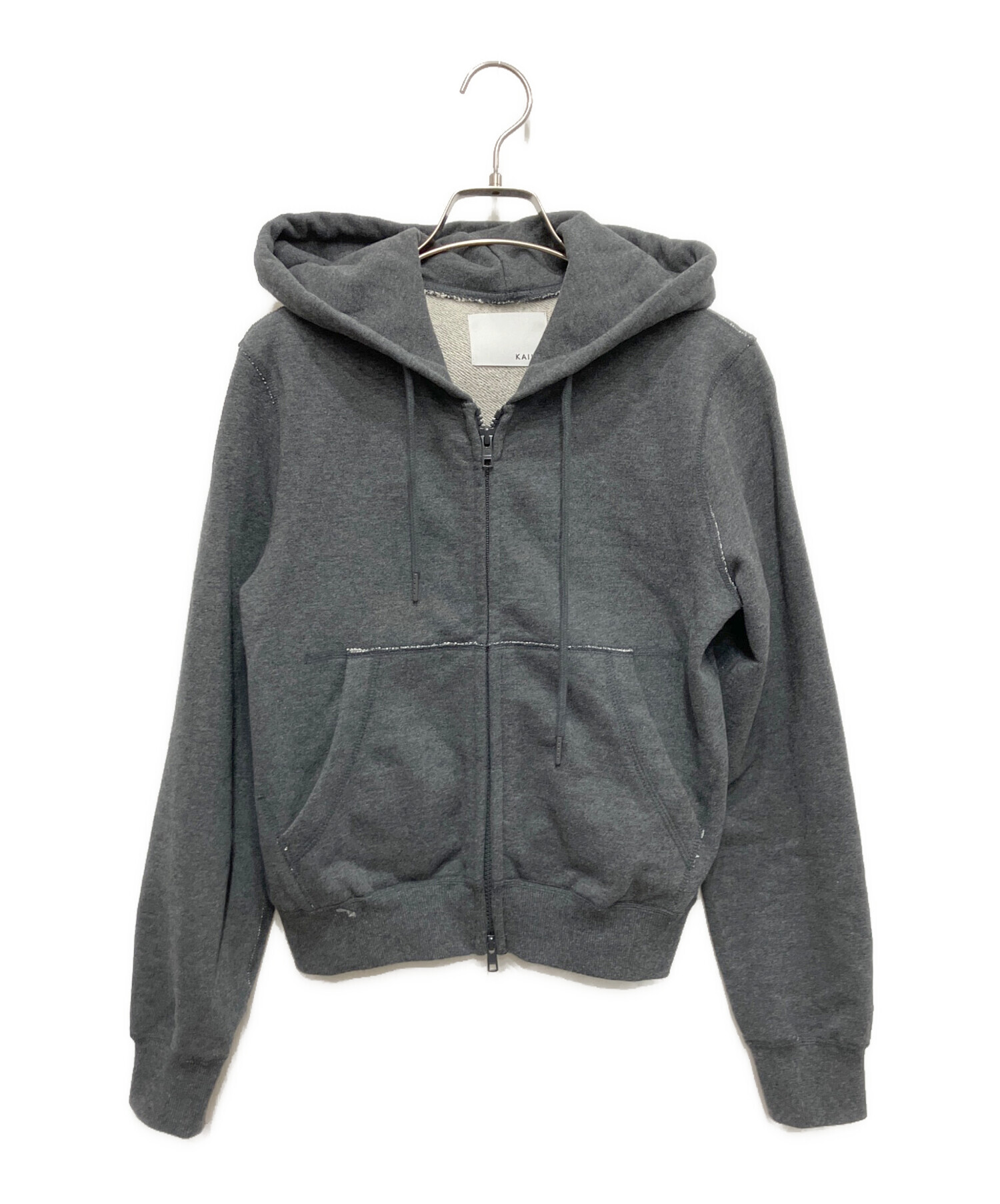 中古・古着通販】kaiko (カイコー) DOUBLE ZIP PARKA グレー｜ブランド