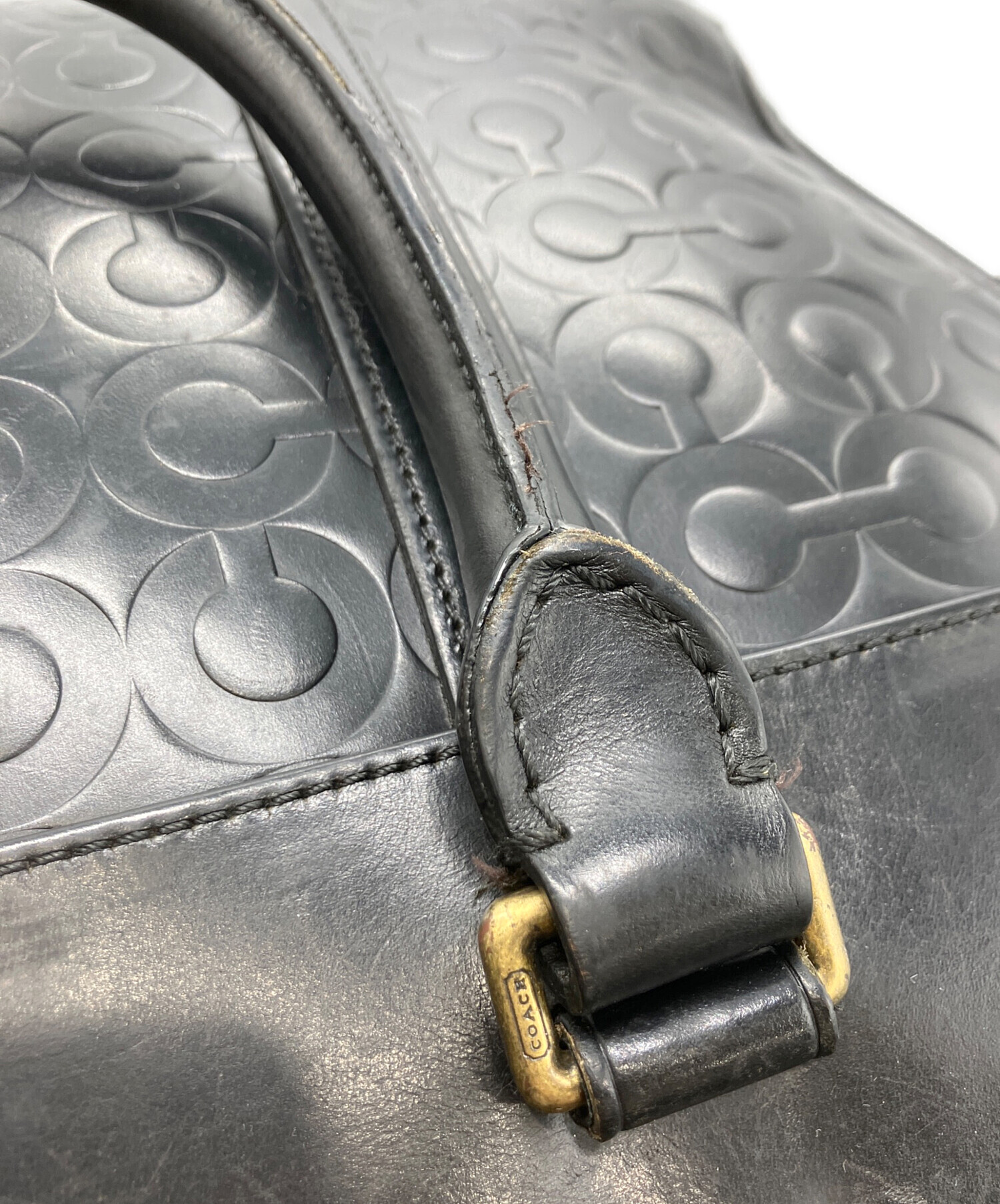 未使用級✨COACH コーチ Crosby Slim Brief ビジネスバッグ 中古・古着通販】COACH (コーチ) CROSBY LEATHER LOGO COMMUTER
