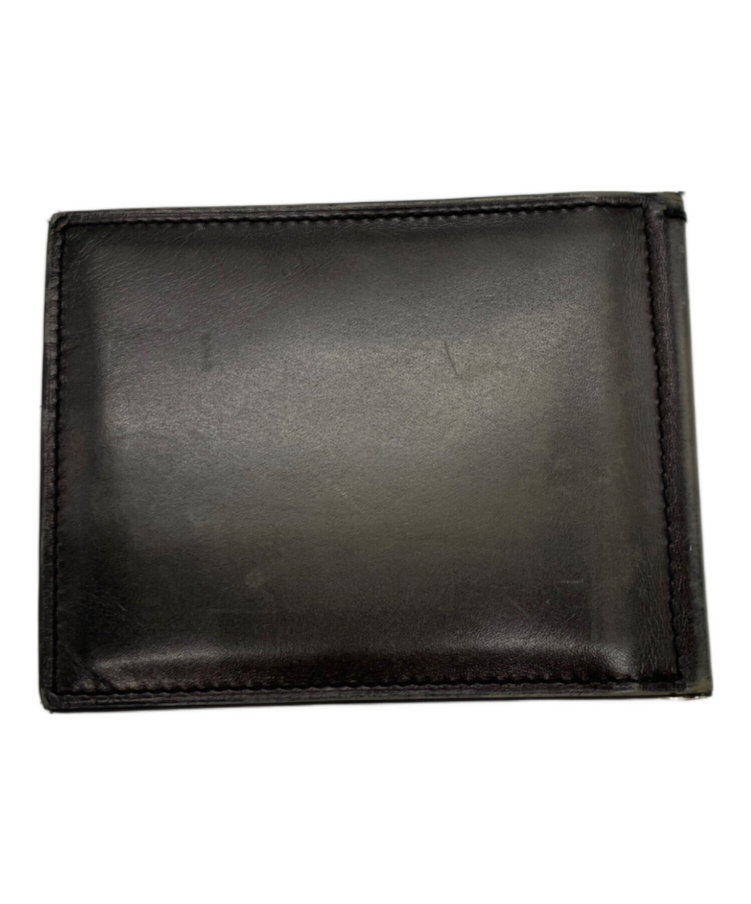 良品　ベルルッティ　カリグラフィ　レザー　マネークリップ　二つ折り財布　グレー系 中古・古着通販】Berluti (ベルルッティ) カリグラフィマネークリップ