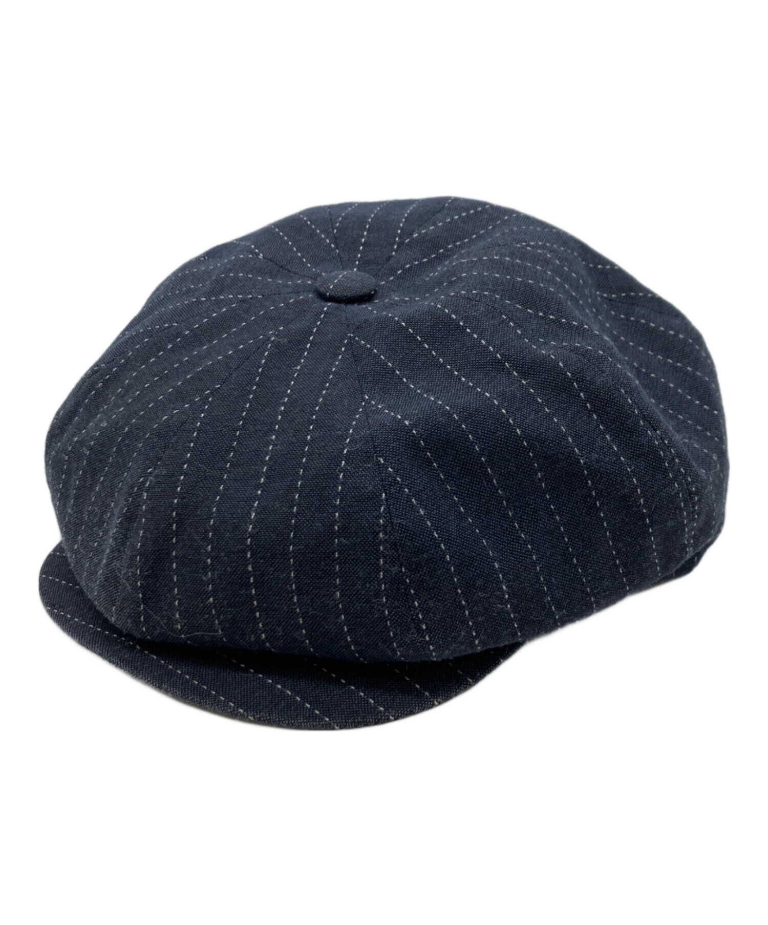 ボルサリーノ 紺 59 中古・古着通販】BORSALINO (ボルサリーノ) ハンチング ネイビー