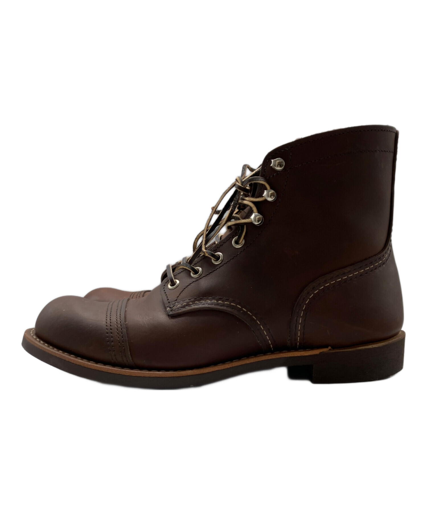 Red Wing ワークブーツ ブラウン 箱付き 中古・古着通販】RED WING (レッドウィング) アイアンレンジャーワーク
