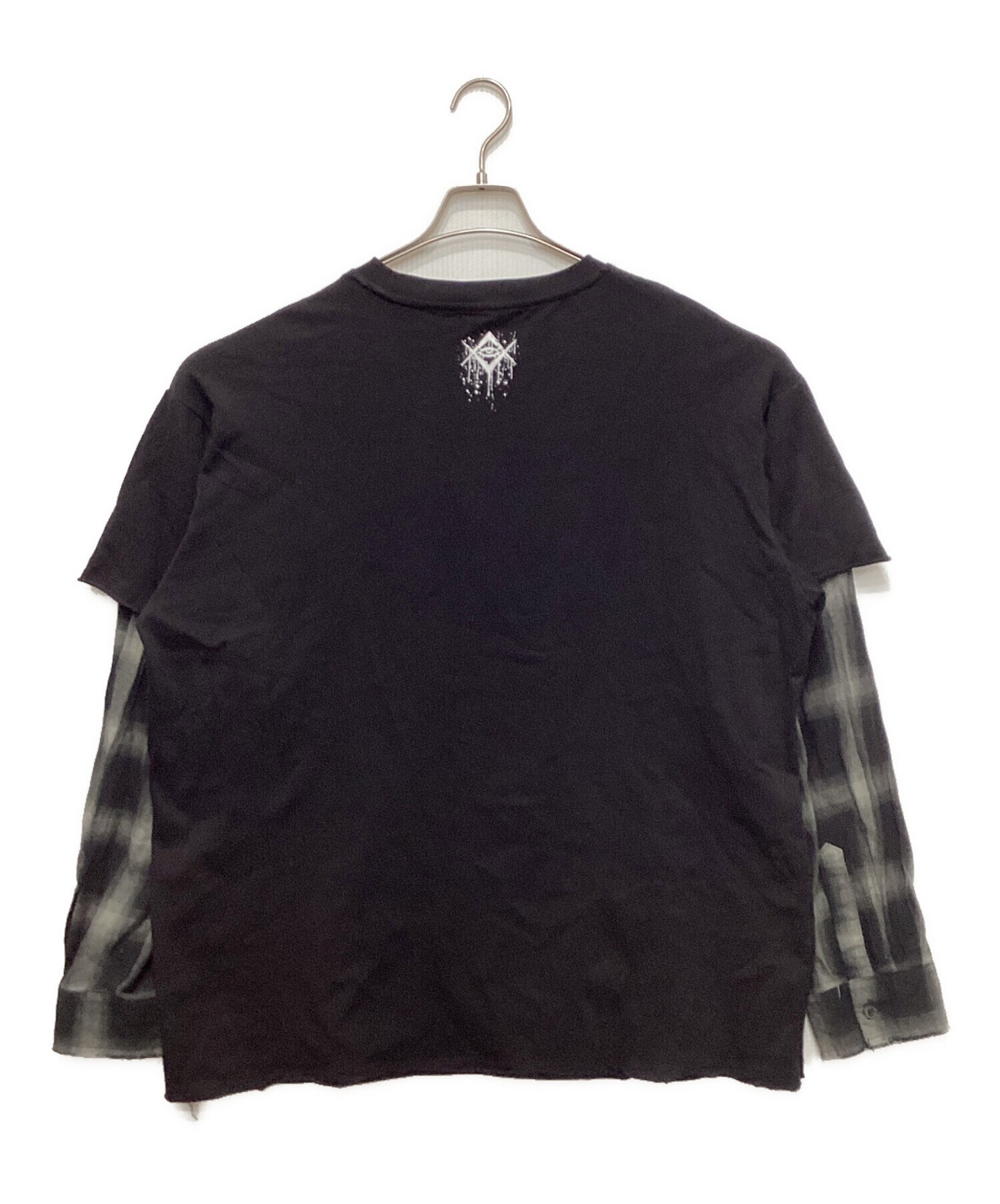 中古・古着通販】REFLEM (レフレム) フェイクレイヤードチェックロンT