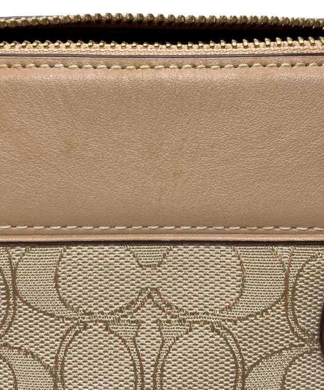 中古・古着通販】COACH (コーチ) シグネチャーサッチェルミニボストン