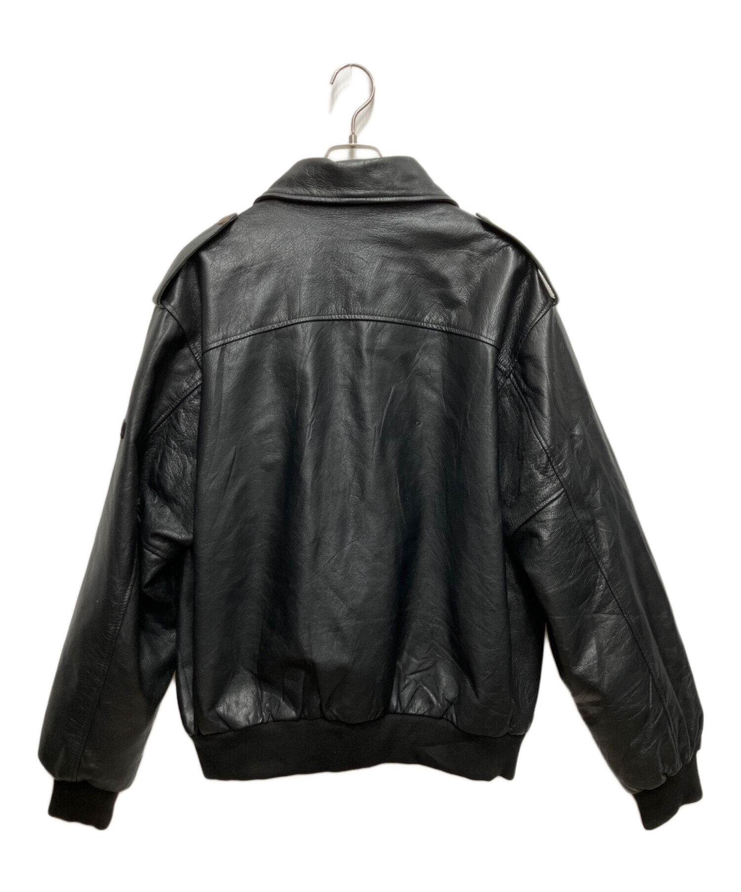 CHEVIGNON レザージャケット 中古・古着通販】CHEVIGNON (シェビニオン) レザージャケット ブラック