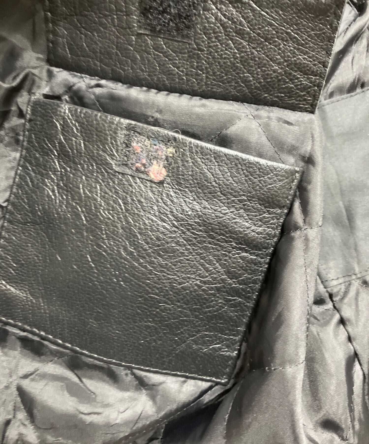 中古・古着通販】CHEVIGNON (シェビニオン) レザージャケット ブラック