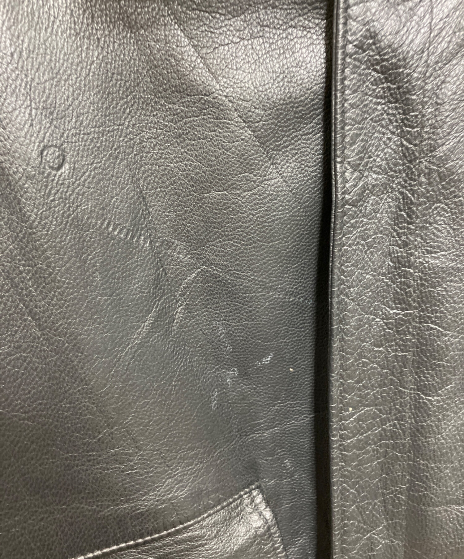 中古・古着通販】CHEVIGNON (シェビニオン) レザージャケット ブラック