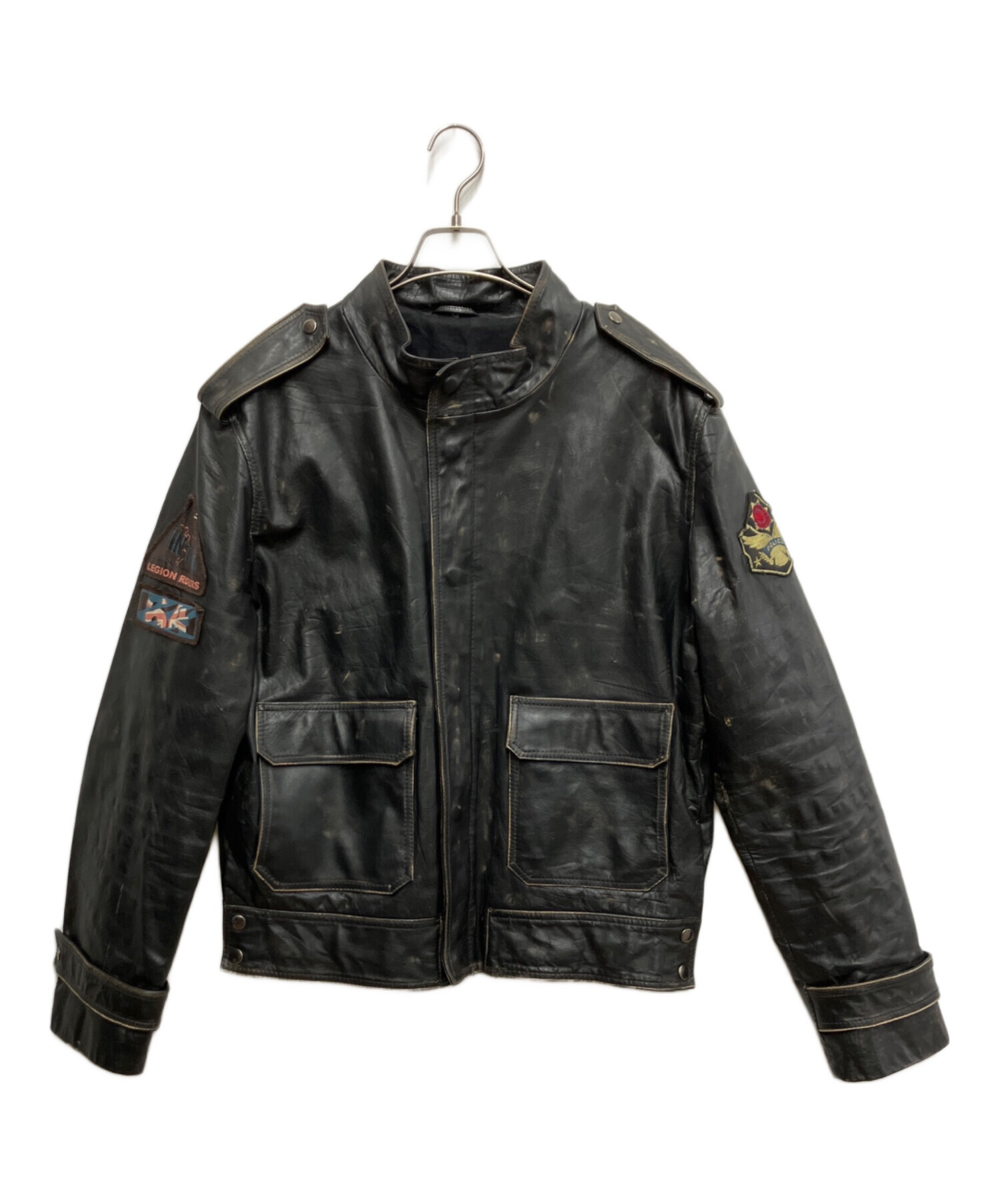 中古・古着通販】NO BLAND (ノーブランド) レザージャケット ブラック