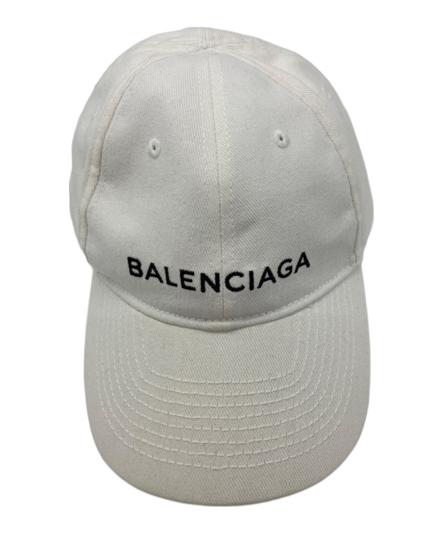 中古・古着通販】BALENCIAGA (バレンシアガ) ロゴキャップ ホワイト