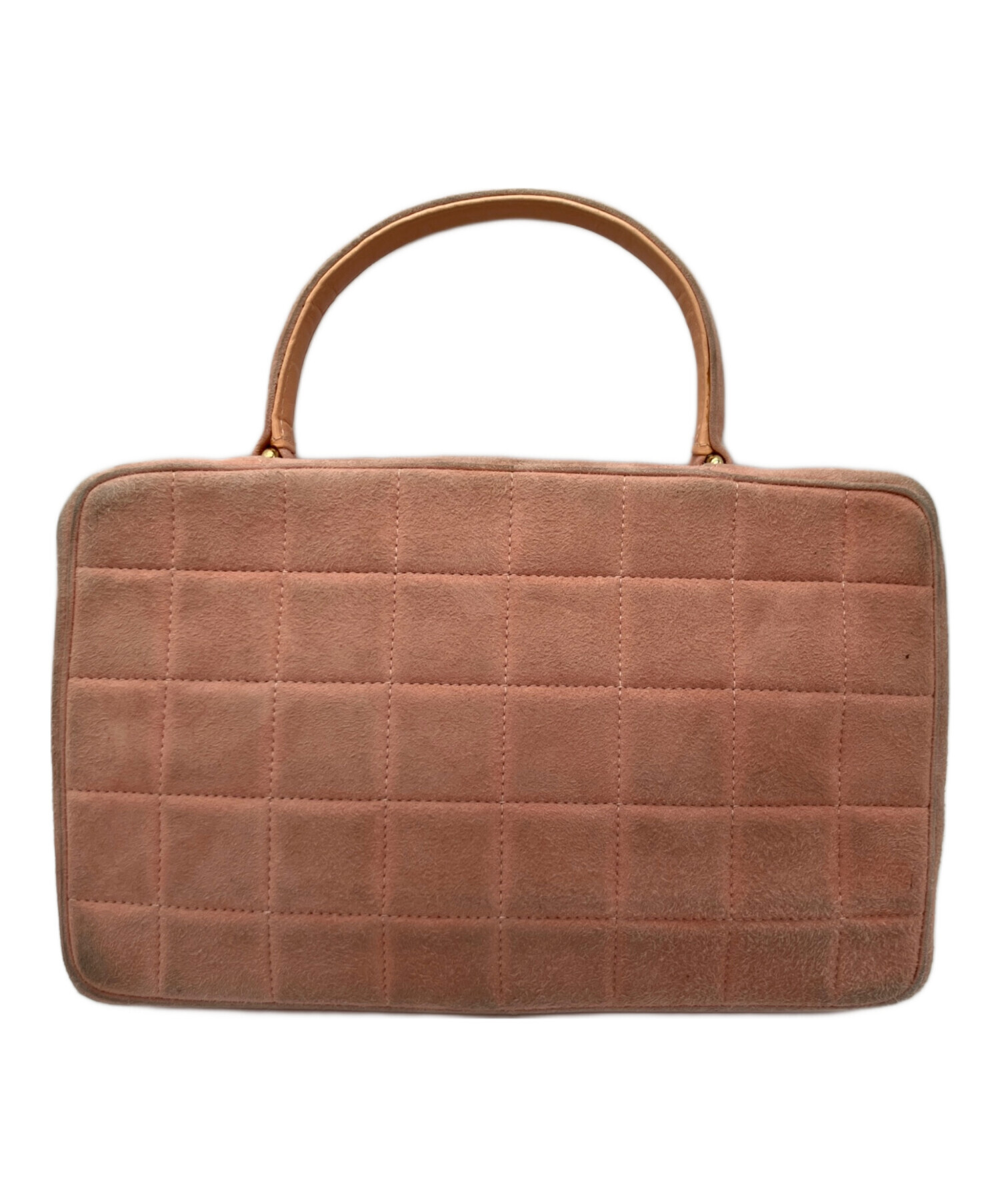 中古・古着通販】CHANEL (シャネル) チョコバースウェードハンドバッグ