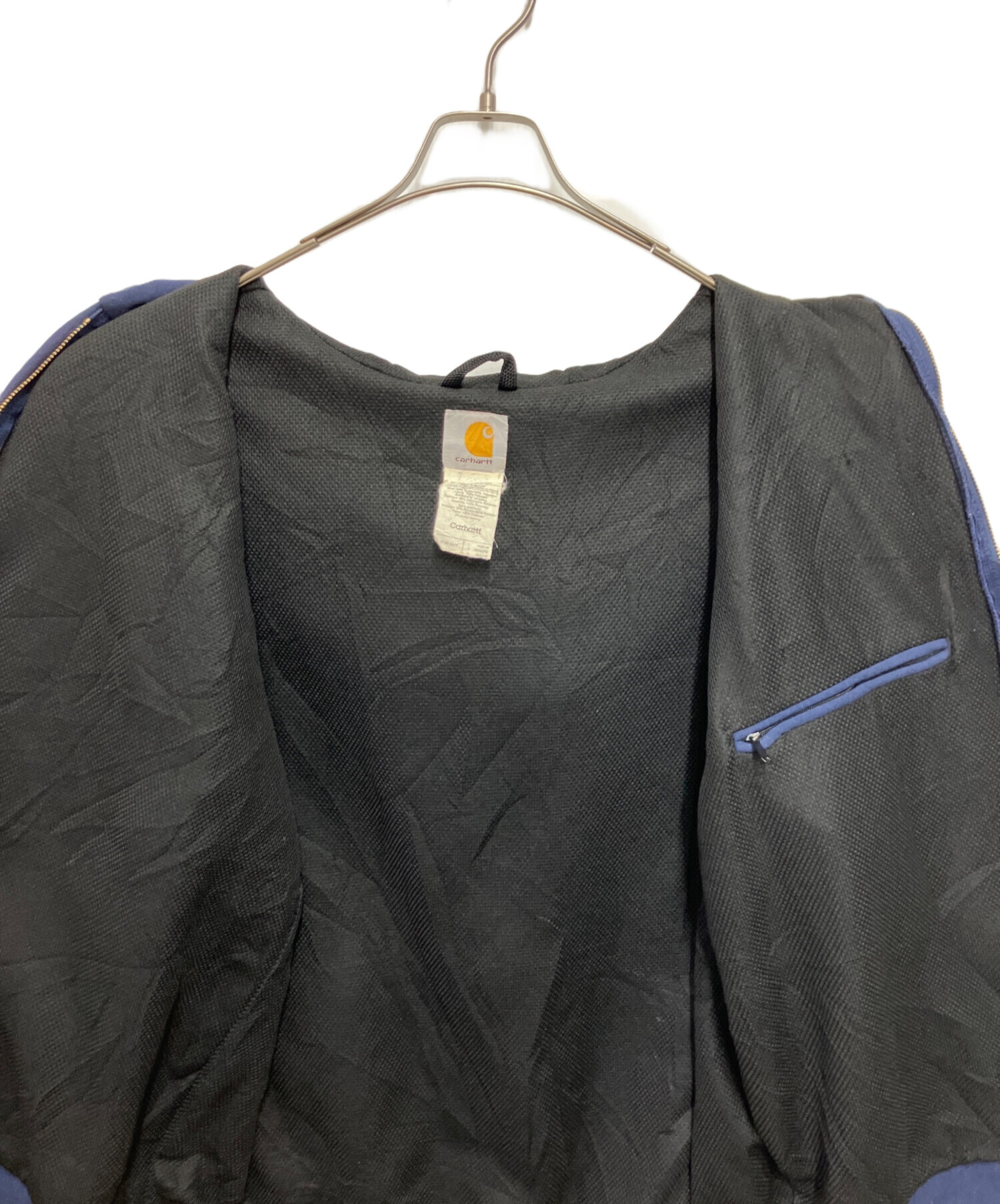 中古・古着通販】CarHartt (カーハート) ジップパーカー ネイビー