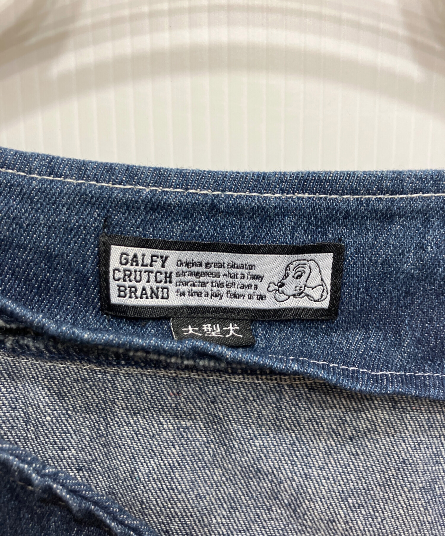 中古・古着通販】GALFY (ガルフィー) デニムベースボールシャツ ブルー