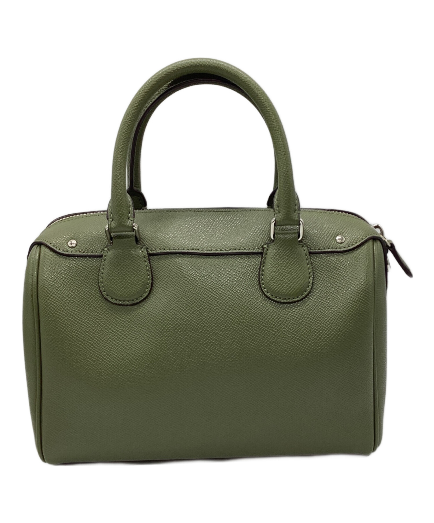 中古・古着通販】COACH (コーチ) ミニボストンバッグ グリーン 