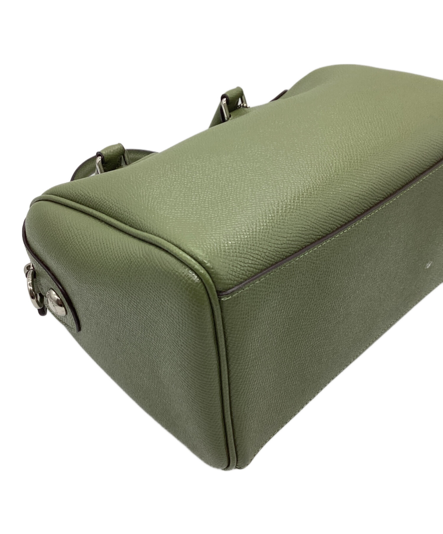 COACH ボストンバッグ　緑 中古・古着通販】COACH (コーチ) ミニボストンバッグ グリーン