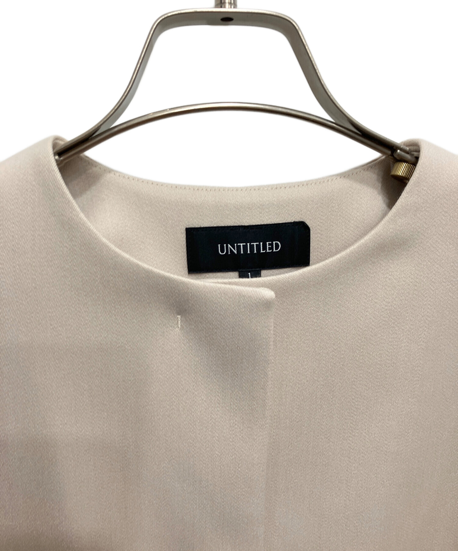 中古・古着通販】UNTITLED (アンタイトル) ダブルクロスノーカラー