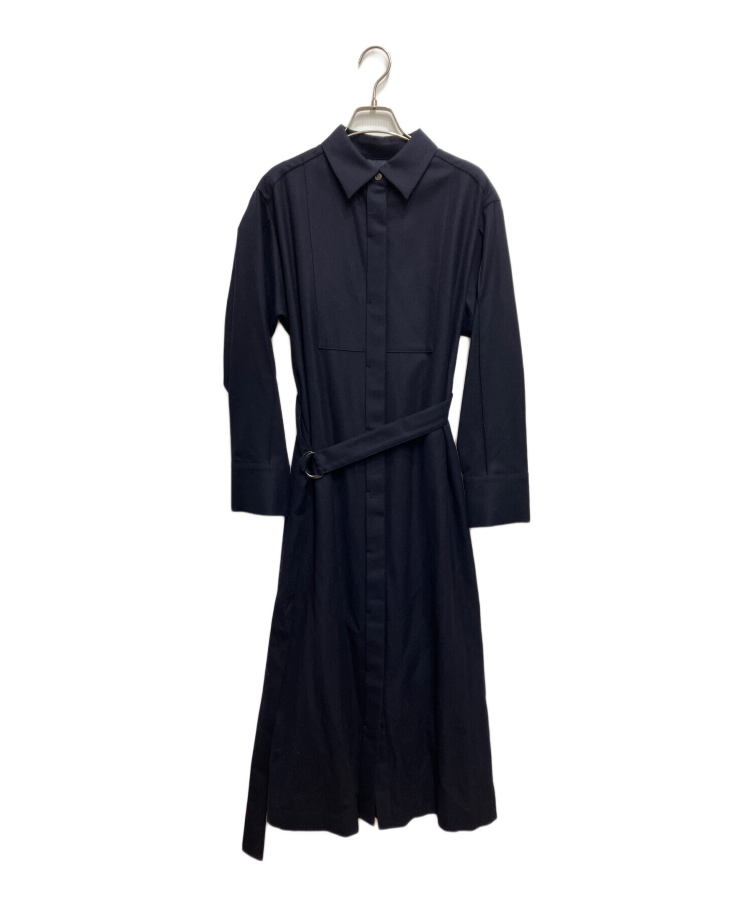 【新品タグ付✨23AW】アンタイトル メリノウール シャツワンピース L ベルト 中古・古着通販】UNTITLED (アンタイトル) メリノウールシャツ