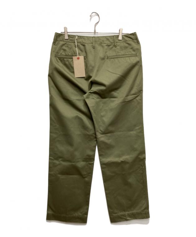 WAREHOUSE チノパン1082 グリーン W32美品 WAREHOUSE[ウエアハウス