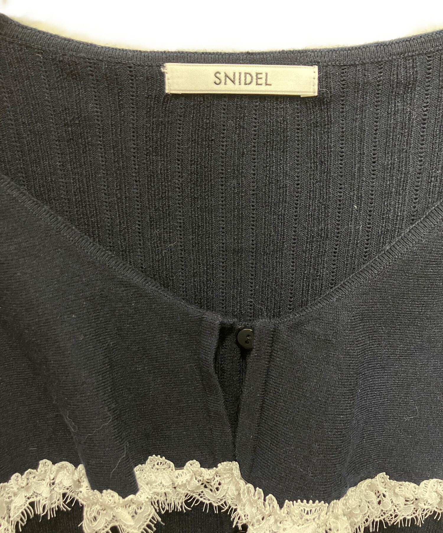 中古・古着通販】Snidel (スナイデル) Sustainableビッグカラーレース