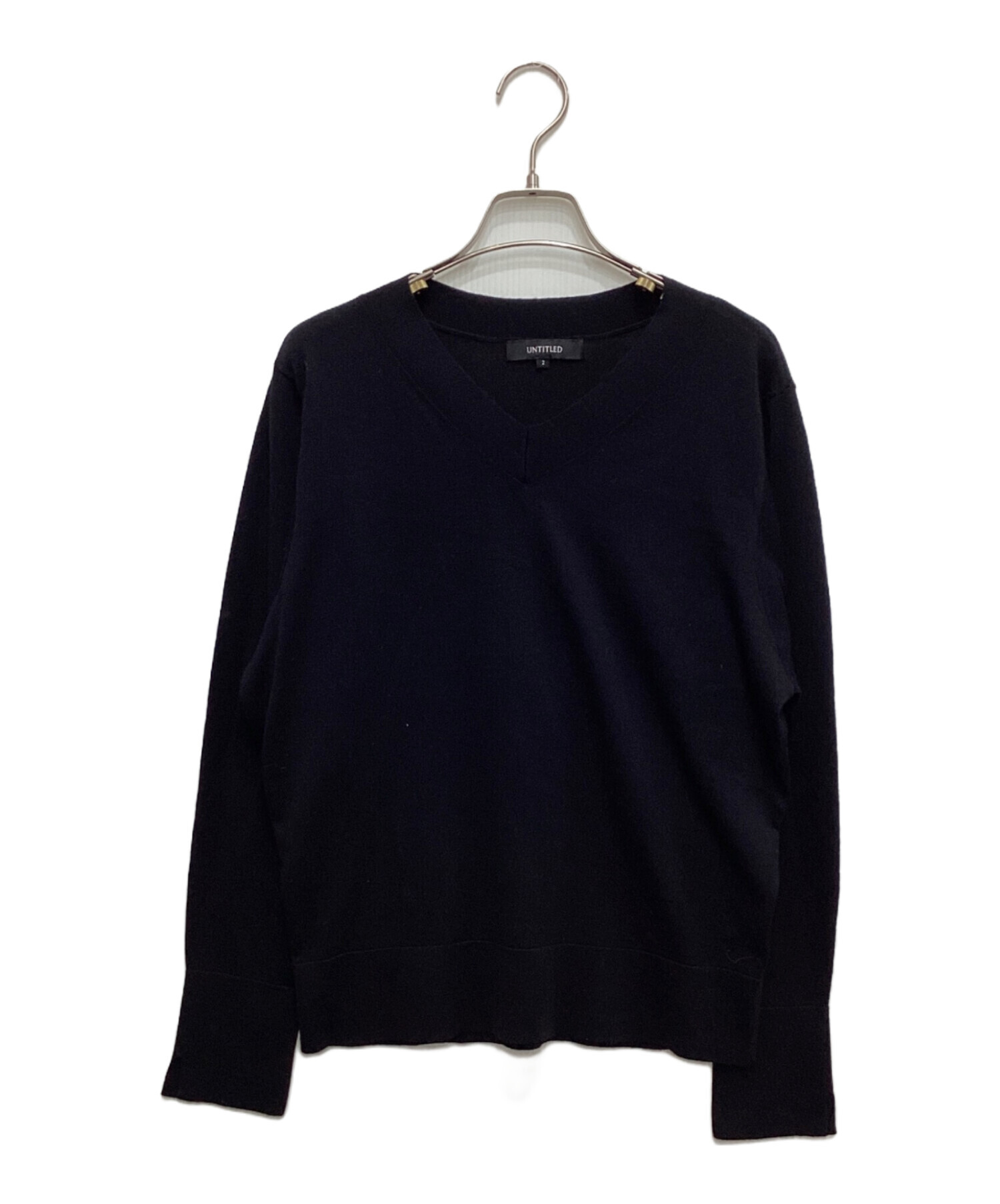 中古・古着通販】UNTITLED (アンタイトル) シルクウールカシミヤ V