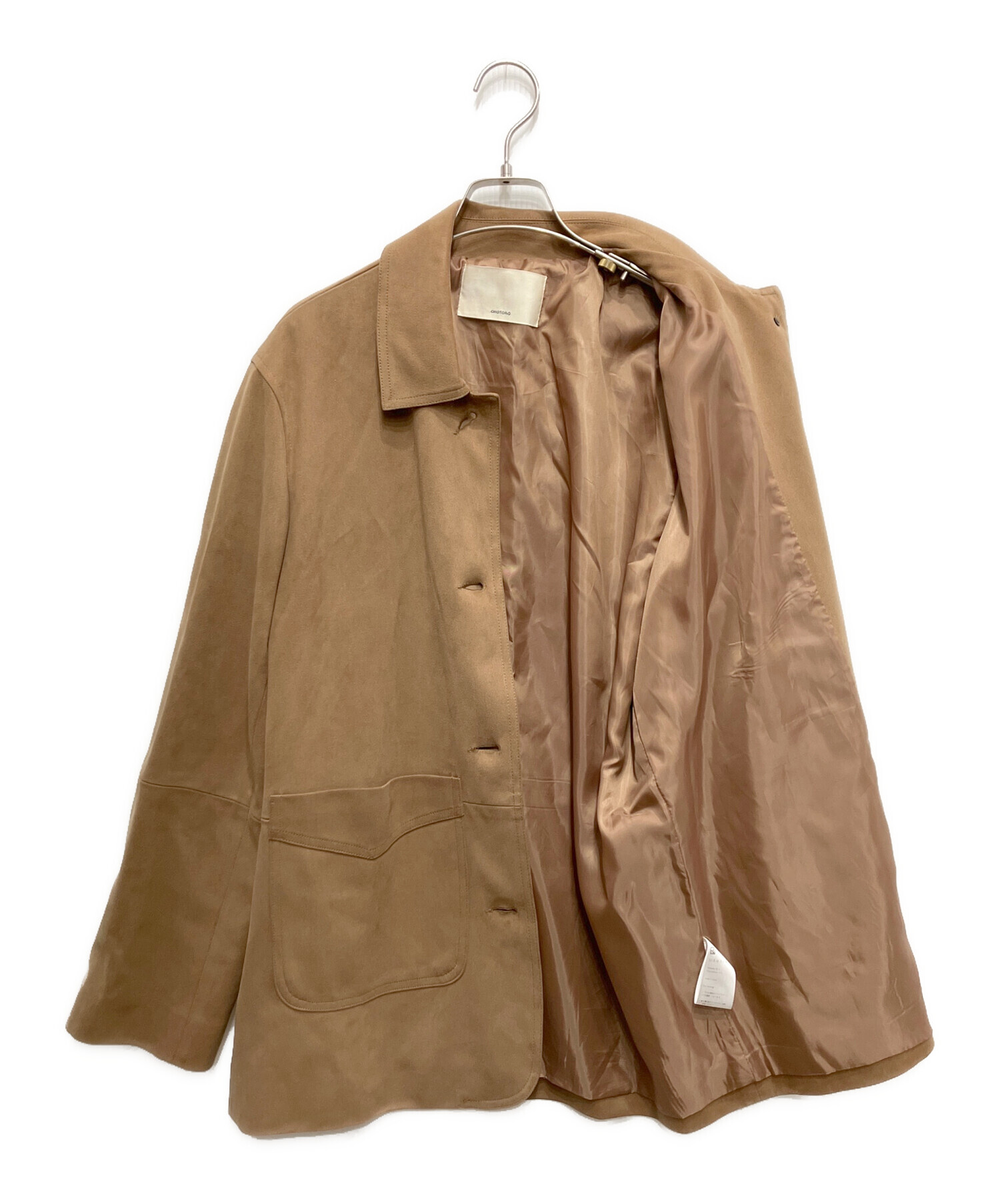 ジャケット・アウター OHOTORO Double Suede Jacket 中古・古着通販】OHOTORO (オオトロ) Henry Suede Jacket ブラウン