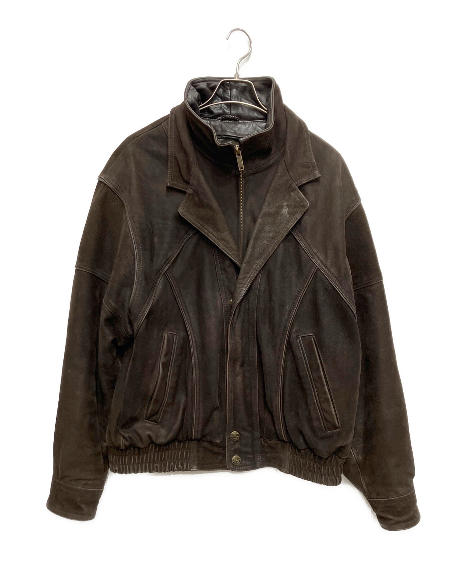 WILSONS レザー ジャケット フリンジ スエード ブラウン Sサイズ 中古・古着通販】wilsons leather (ウィルソンズレザー) レザー