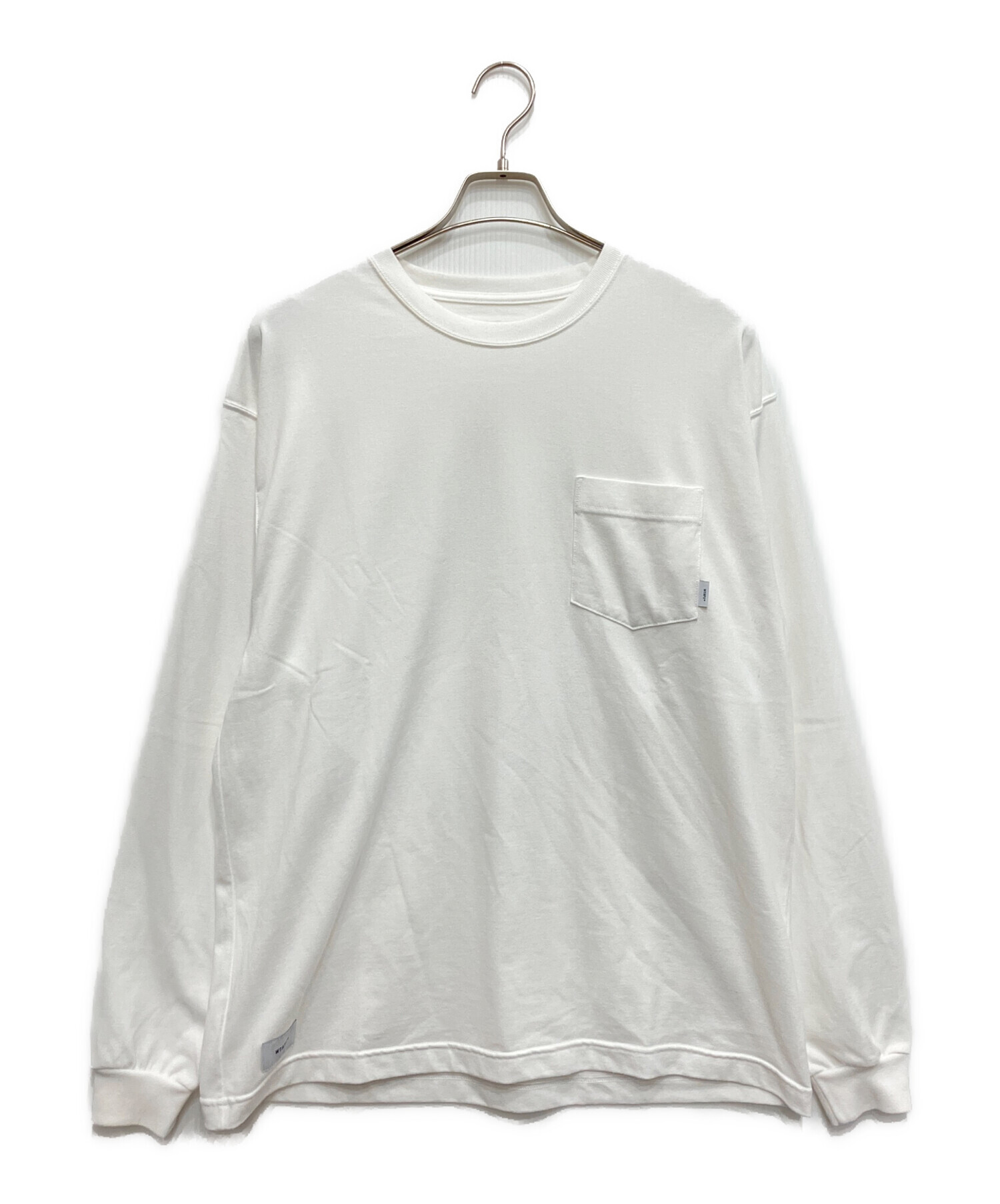 【大人気】WTAPSロングスリーブカットソー 白タグ ポケット付き カーキ 古着 中古・古着通販】WTAPS (ダブルタップス) ロングスリーブカットソー