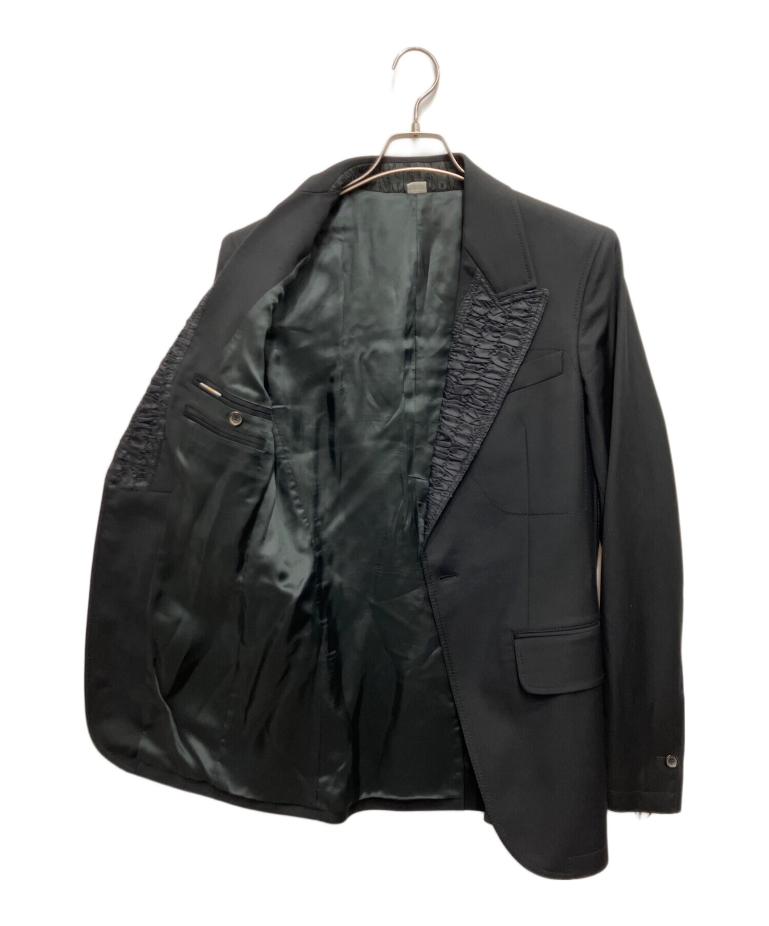 John Galliano ジョンガリアーノ デニムジャケット 中古・古着通販】JOHN GALLIANO (ジョンガリアーノ) ギャザーラペル