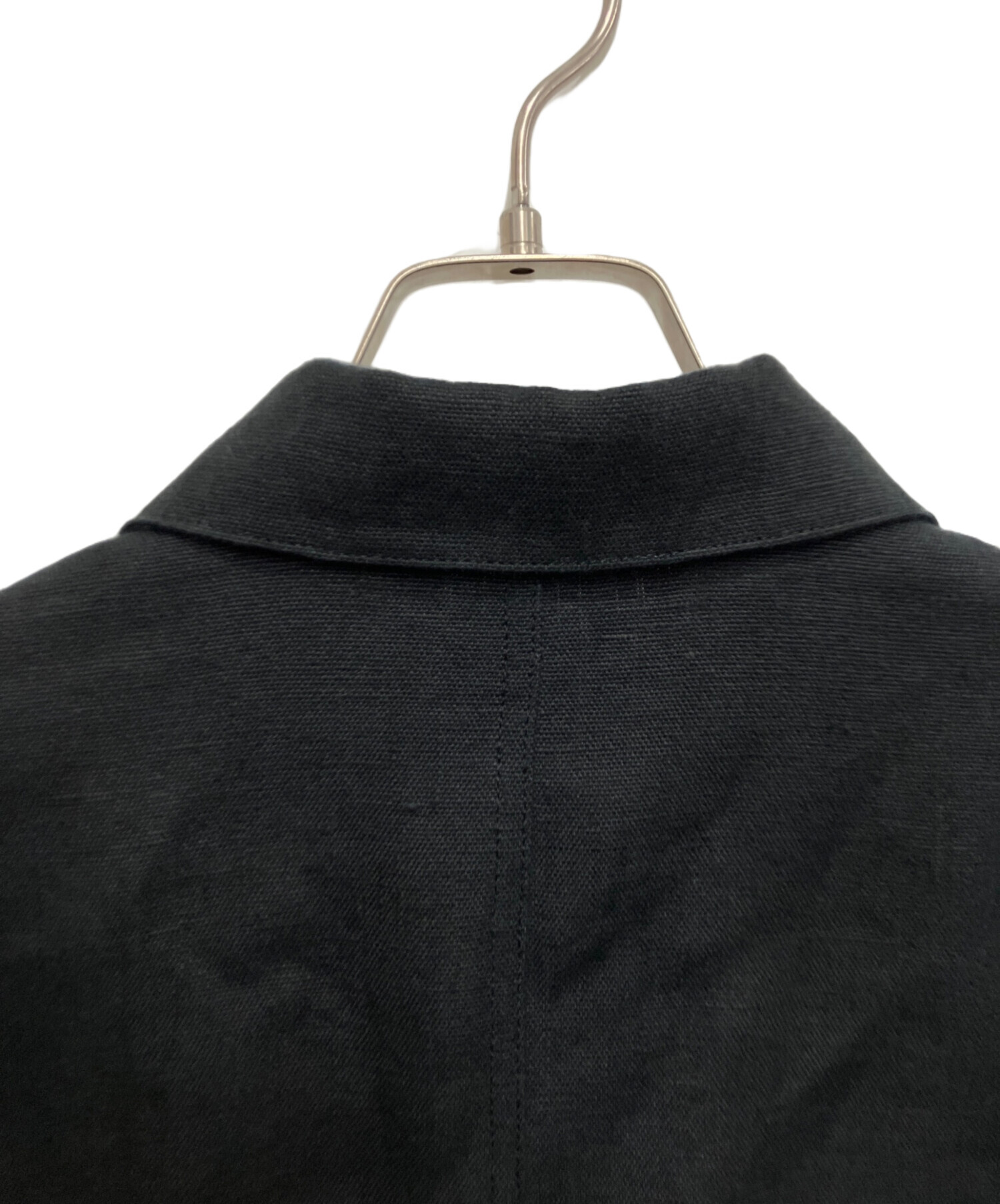 中古・古着通販】LIDnM (リドム) LINEN CROPPED CHORE JACKET ブラック