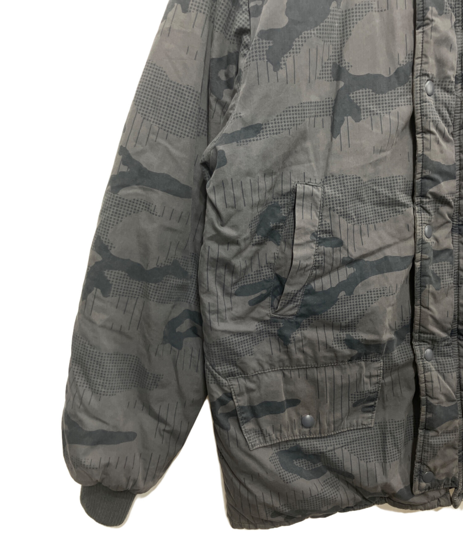 old stussy 中綿ジャケット　リバーシブル　総柄　ショーンフォント　S 中古・古着通販】stussy (ステューシー) リバーシブル中綿ジャケット