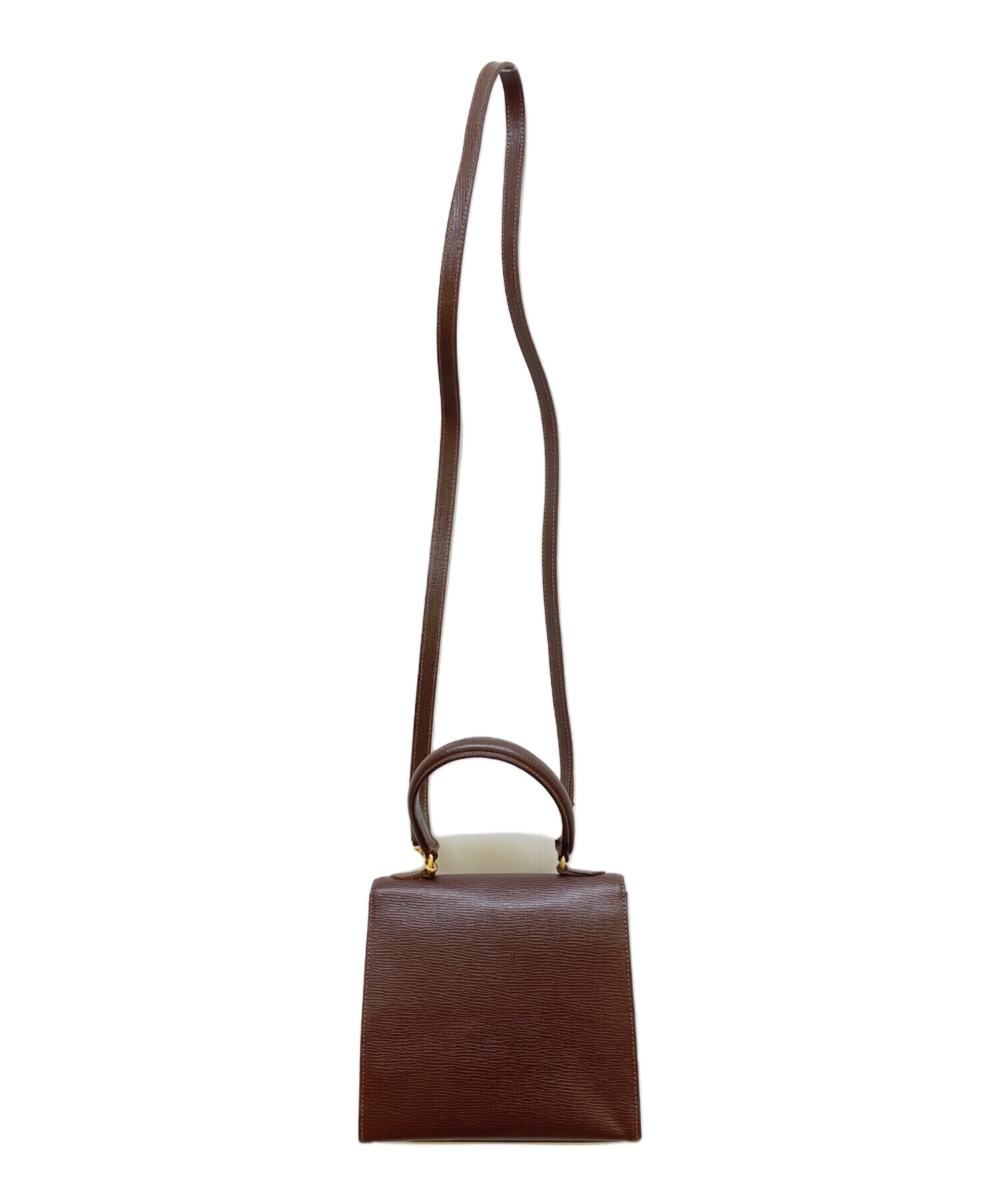 CELINE 2ウェイバック　ブラウン系 中古・古着通販】CELINE (セリーヌ) 2WAYトップハンドバッグ ブラウン