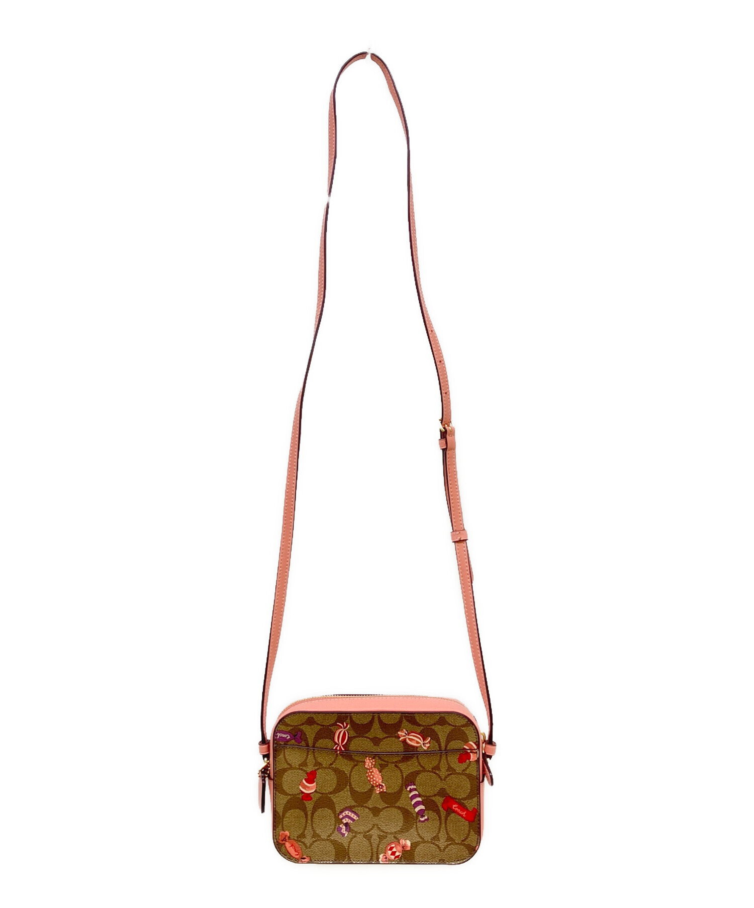 美品】COACH（コーチ）の「リッププリント ミニ カメラ バッグ 