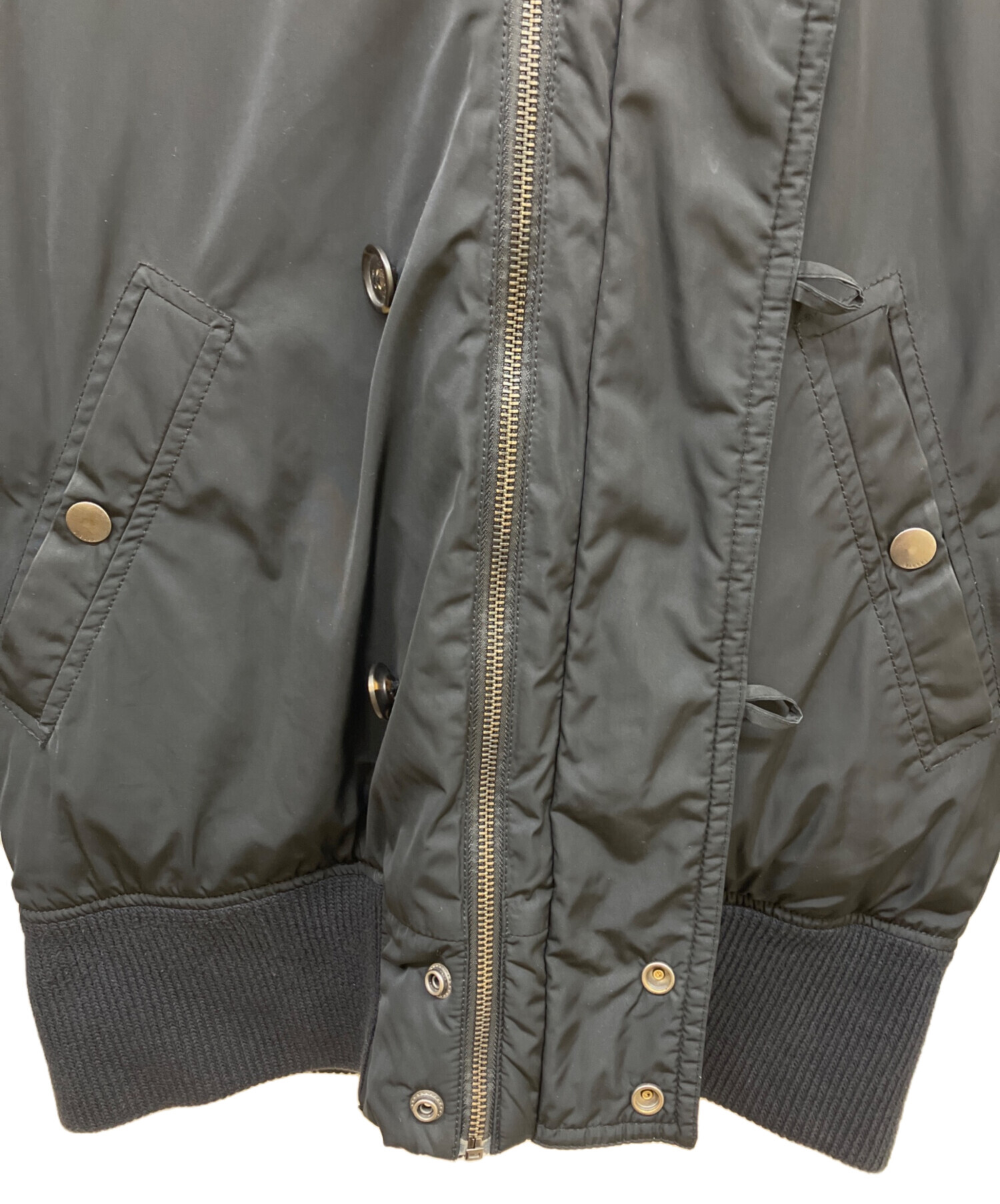 中古・古着通販】DIESEL (ディーゼル) N-2Bジャケット ブラック サイズ
