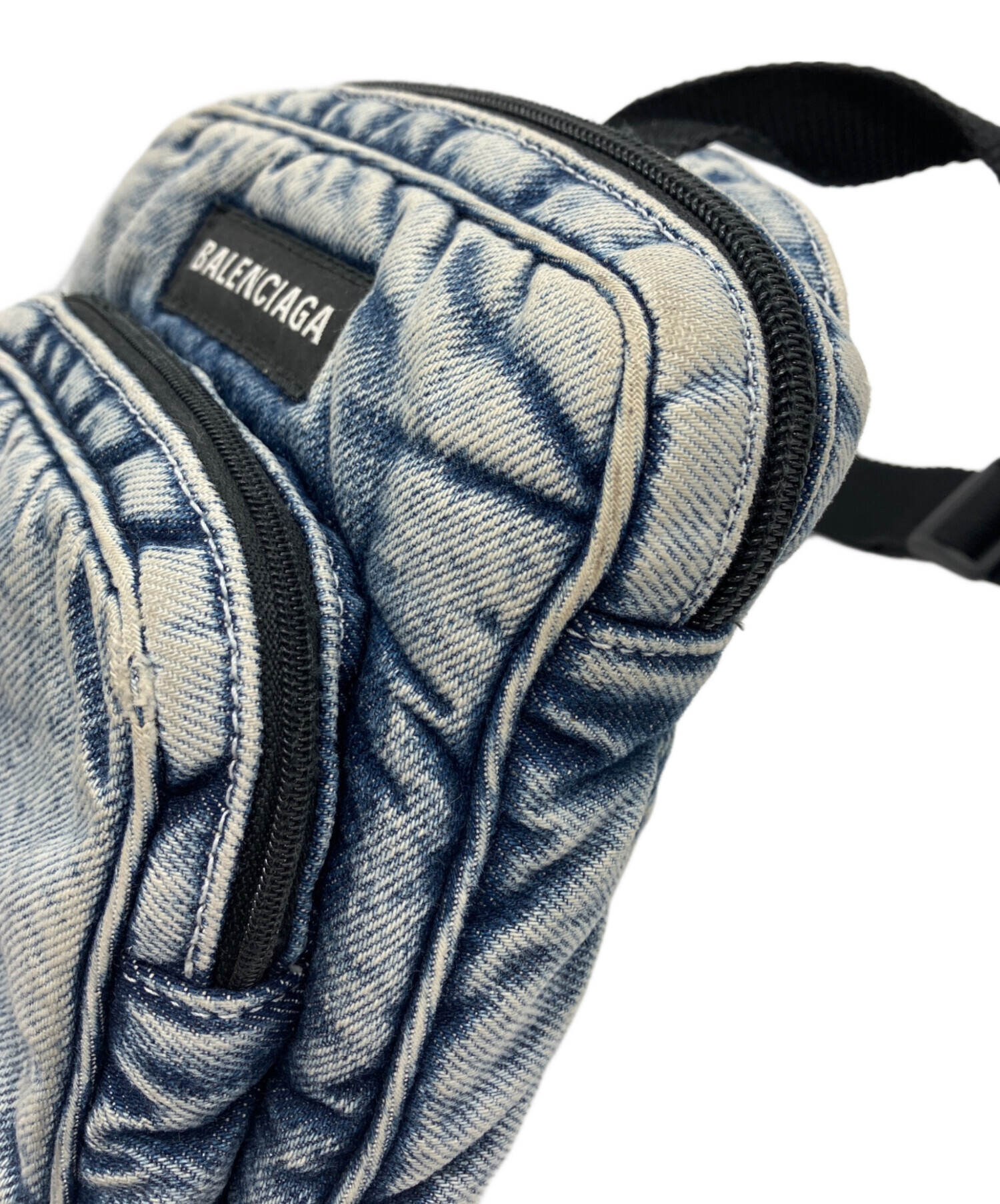 BALENCIAGA バレンシアガコットンボディバッグ 中古・古着通販】BALENCIAGA (バレンシアガ) デニムクロスボディバッグ