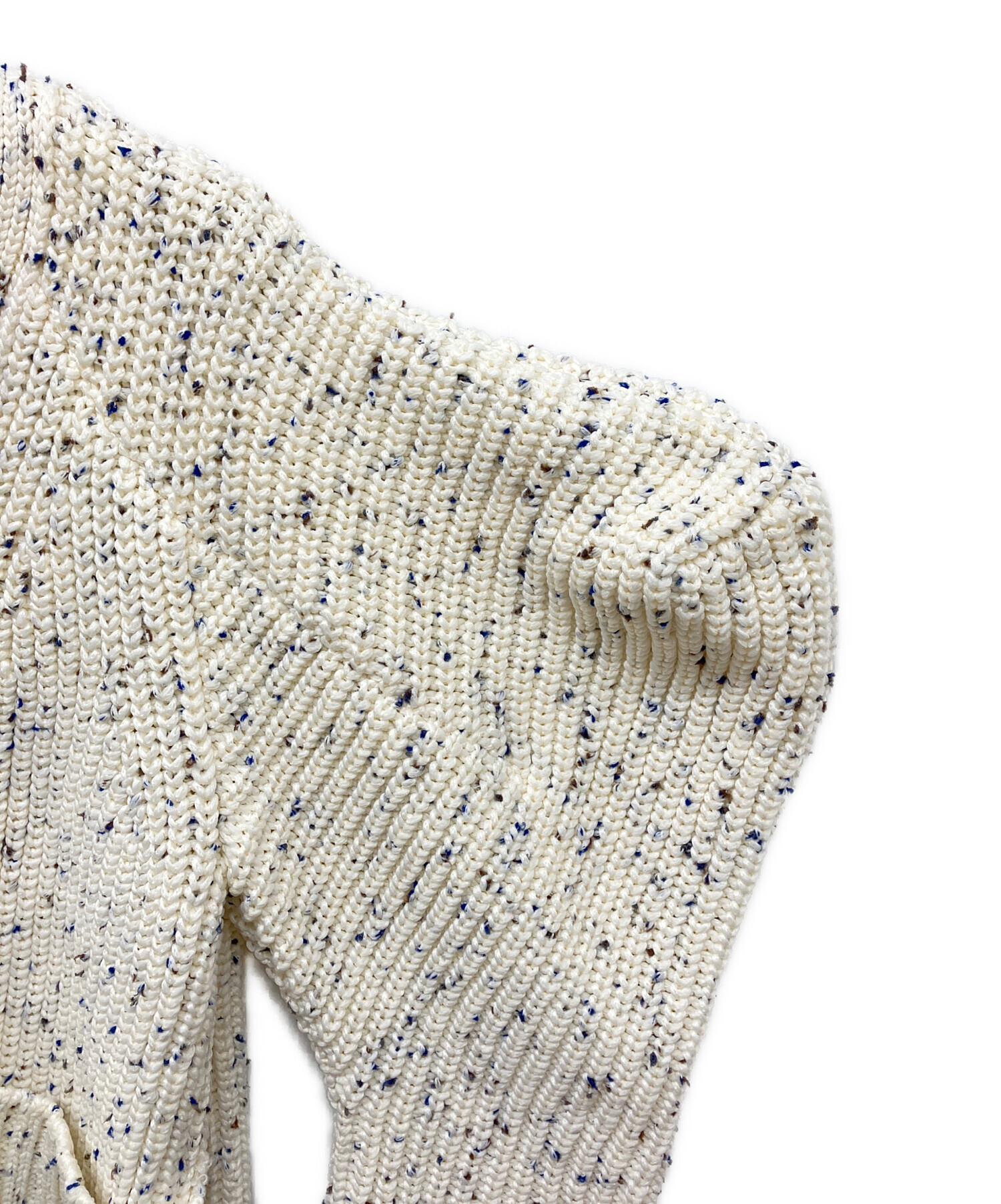 中古・古着通販】sacai (サカイ) Nep Yarn Knit Cardigan ホワイト