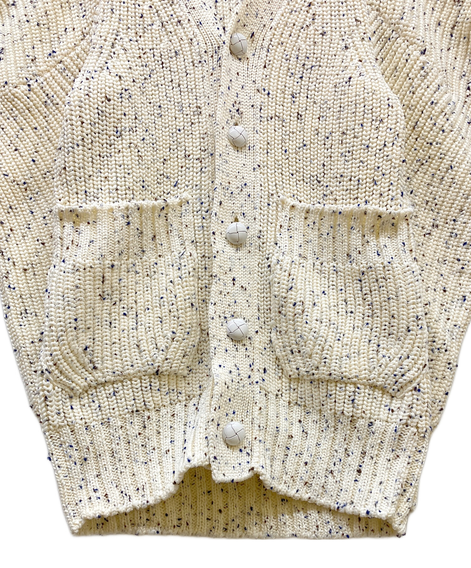 中古・古着通販】sacai (サカイ) Nep Yarn Knit Cardigan ホワイト