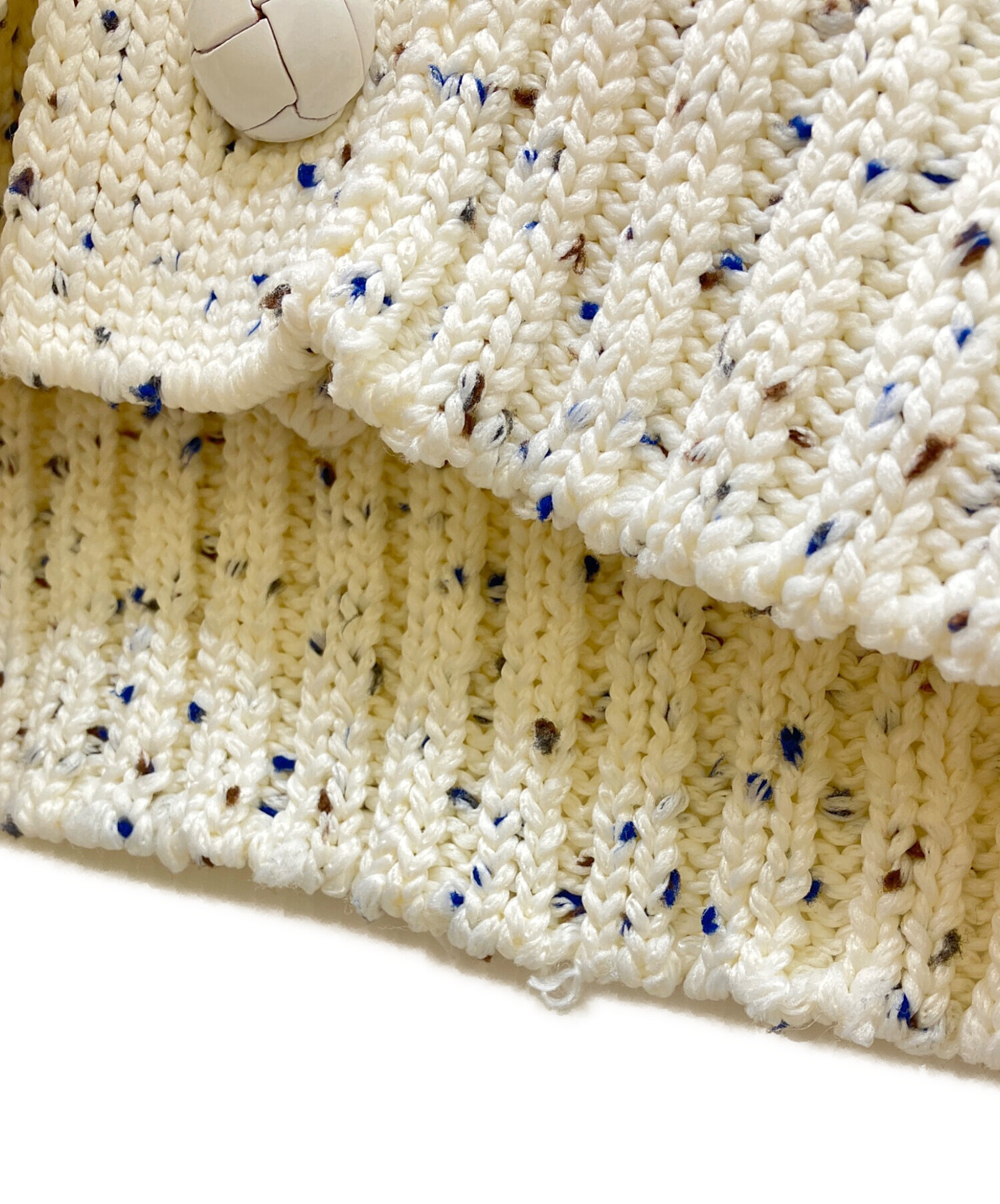 中古・古着通販】sacai (サカイ) Nep Yarn Knit Cardigan ホワイト