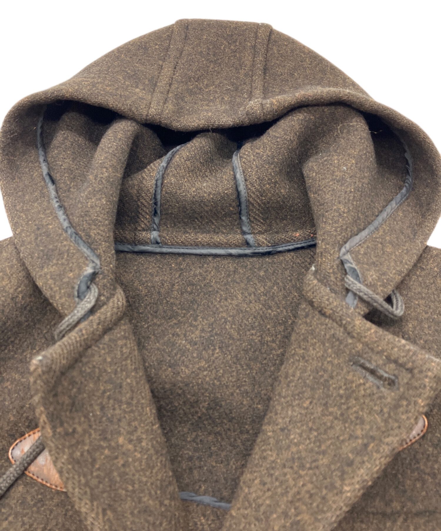 美品】ヴァンヂャケット ヘリンボーン ダッフルコート L ブラウン 中古