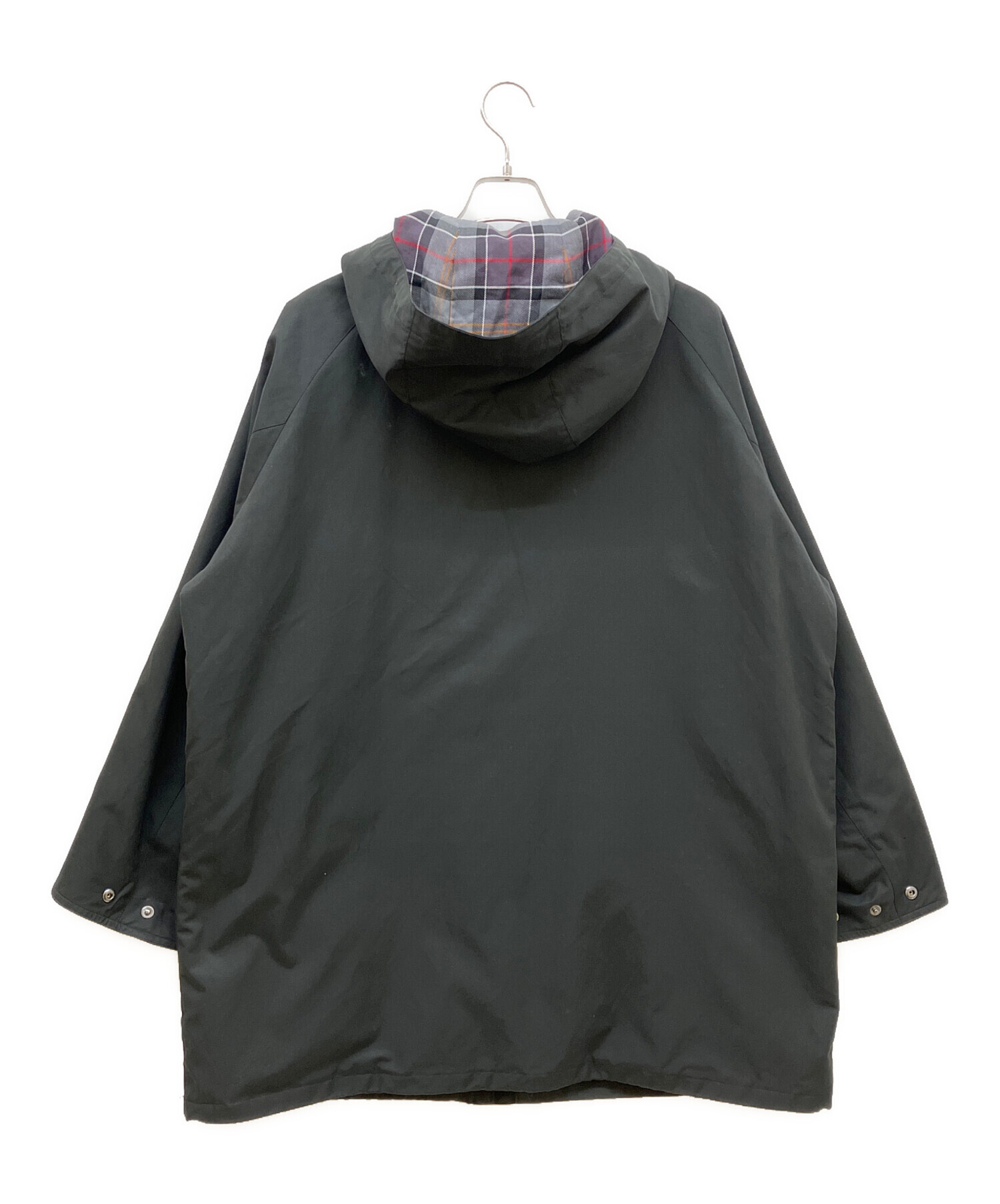 古着Barbour バブアー　ノーオイルジャケット フード付き　Lサイズ 中古・古着通販】Barbour (バブアー) Exclusive HOODED COAT ブラック