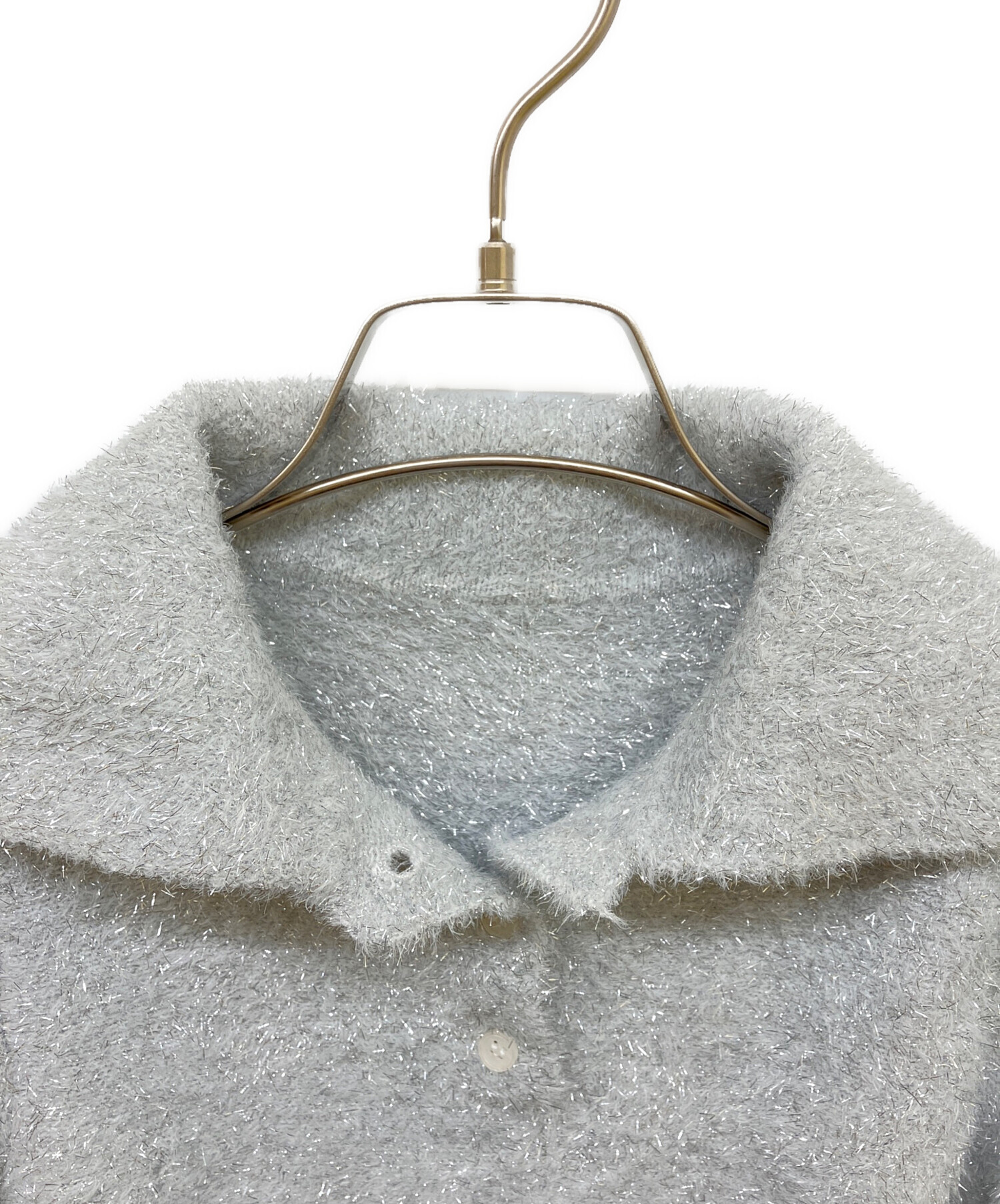 中古・古着通販】Bibiy. (ビビィ) LISA PEPURAMU KNIT グレー サイズ:F